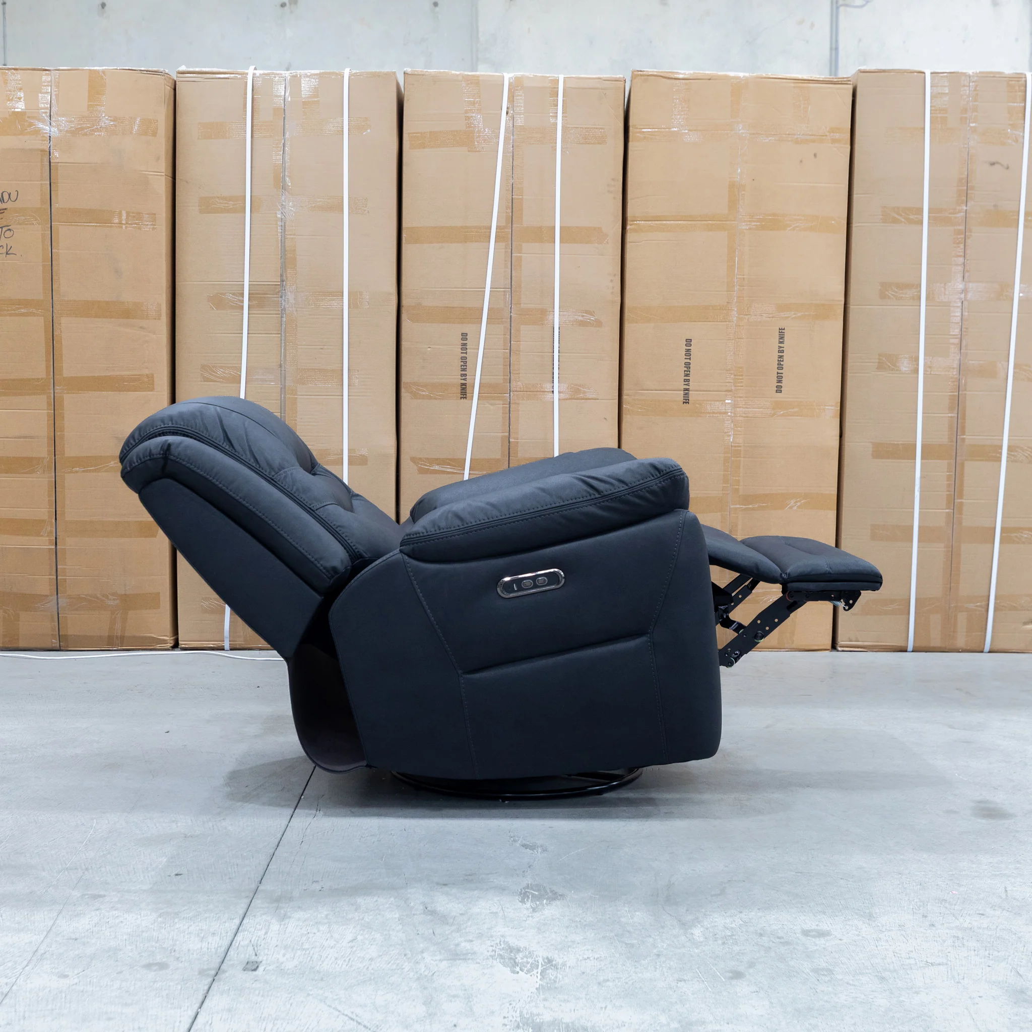 Airlie Electric Swivel Glider Recliner - Coal - Image 11