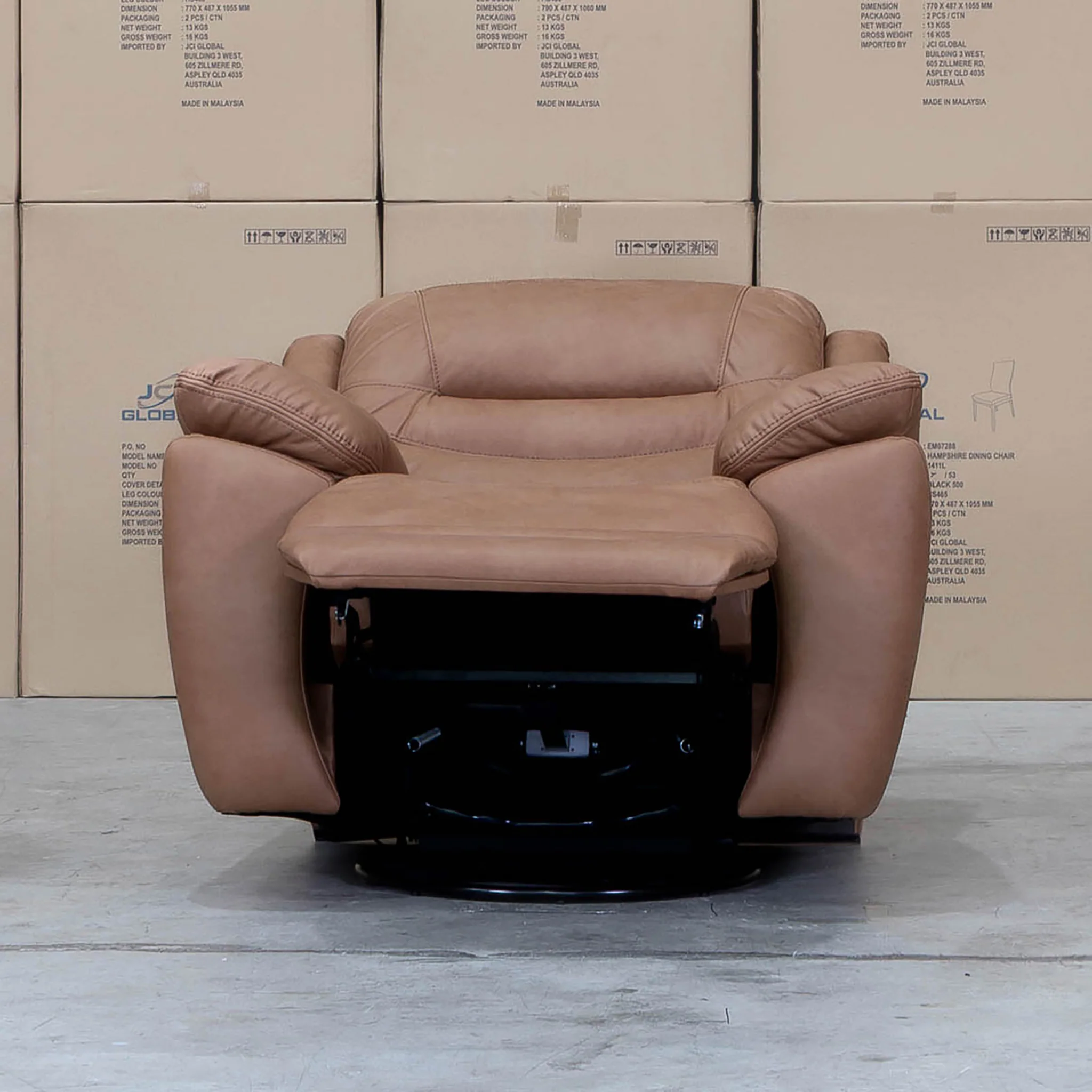 Airlie Electric Swivel Glider Recliner - Tan - Image 3
