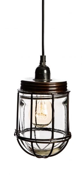 Antique Bronze Vintage Iron Torch Lamp With Glass - Antique Bronze - TW12 - Available In-Store Only