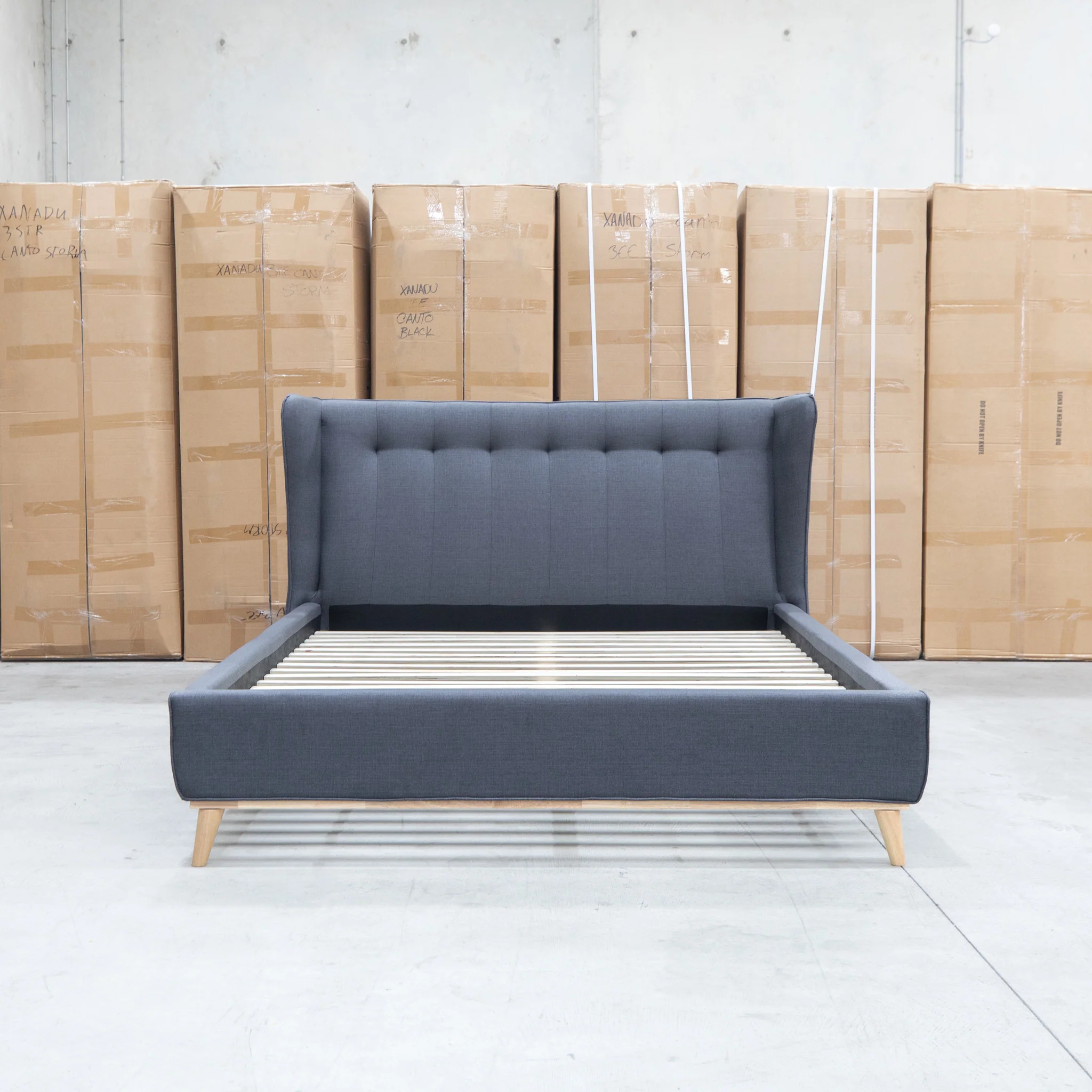 Aspen Queen Upholstered Bed - Charcoal - Image 10
