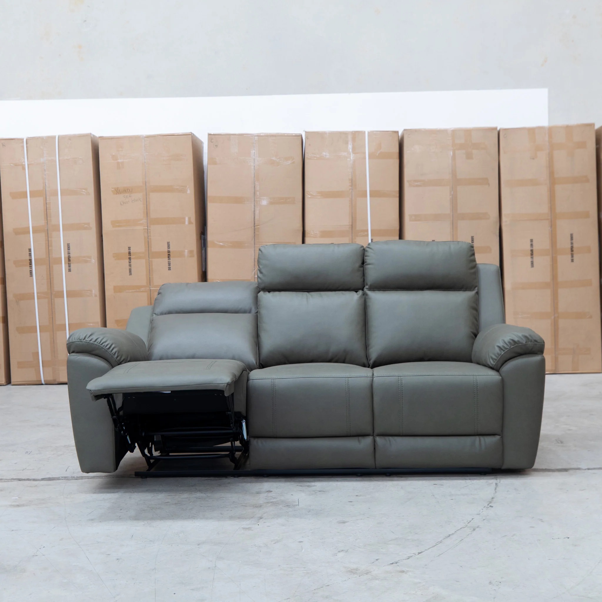 Bari Three Seat Recliner Lounge - Fern - Image 4