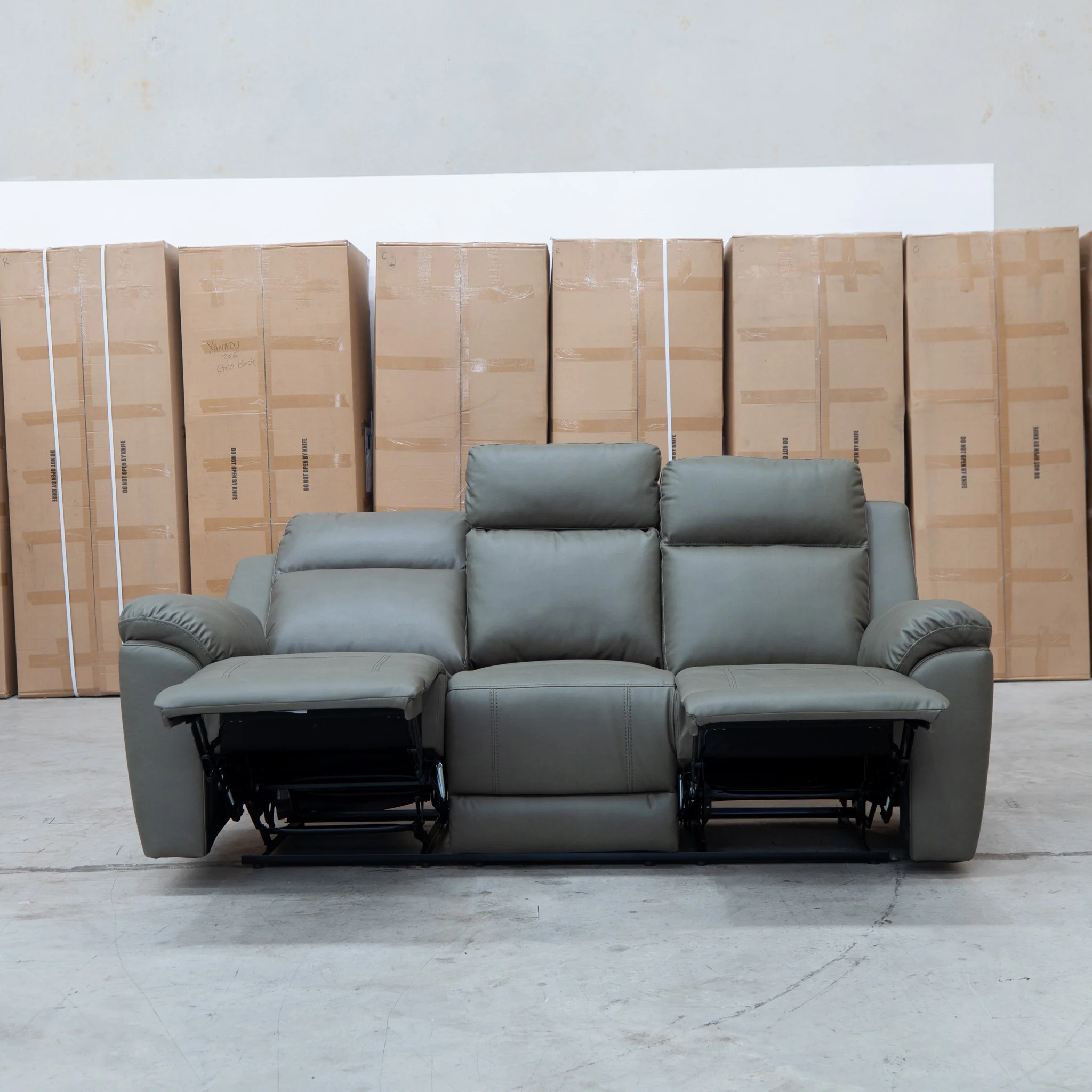 Bari Three Seat Recliner Lounge - Fern - Image 5