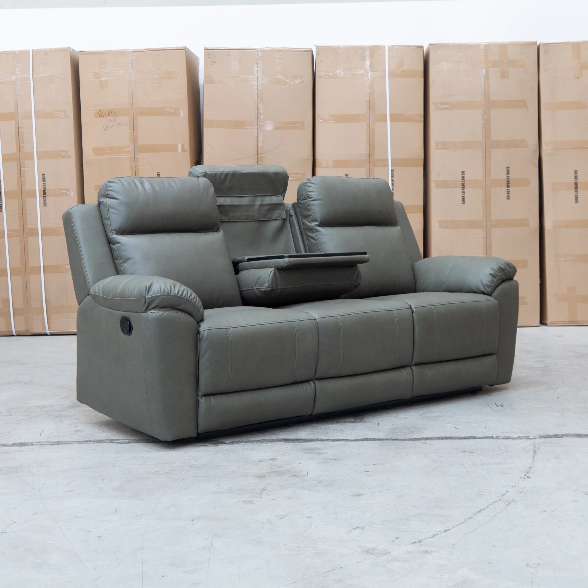 Bari Three Seat Recliner Lounge - Fern - Image 7