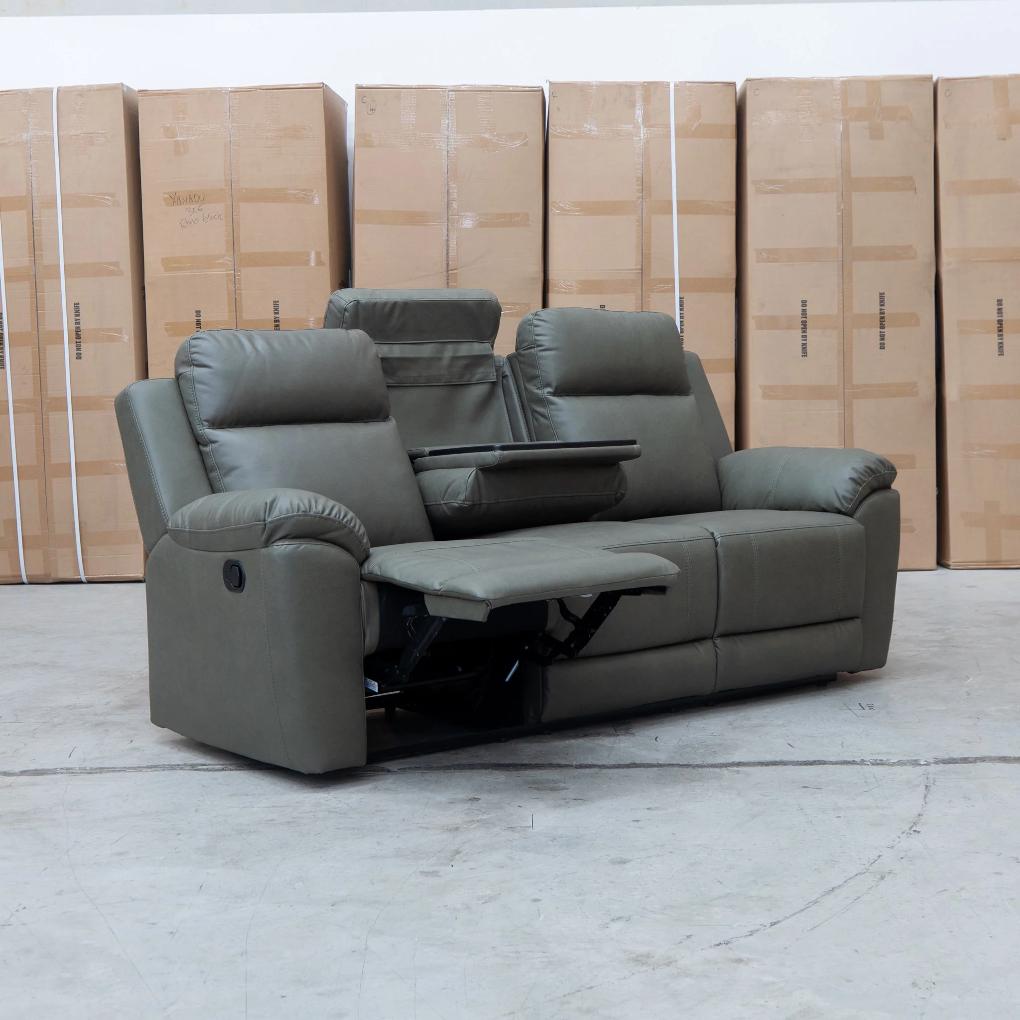 Bari Three Seat Recliner Lounge - Fern - Image 8