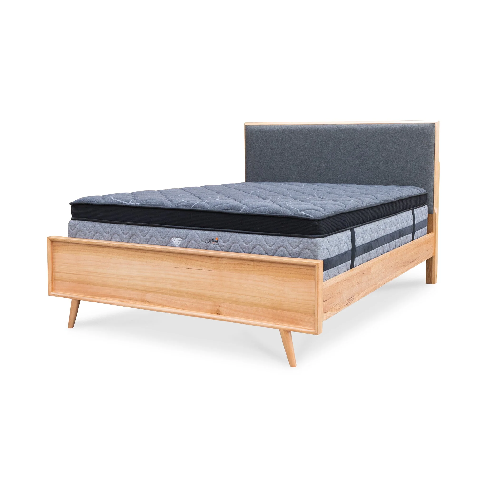 Brooklyn Messmate Hardwood & Fabric Queen Bed - Image 8