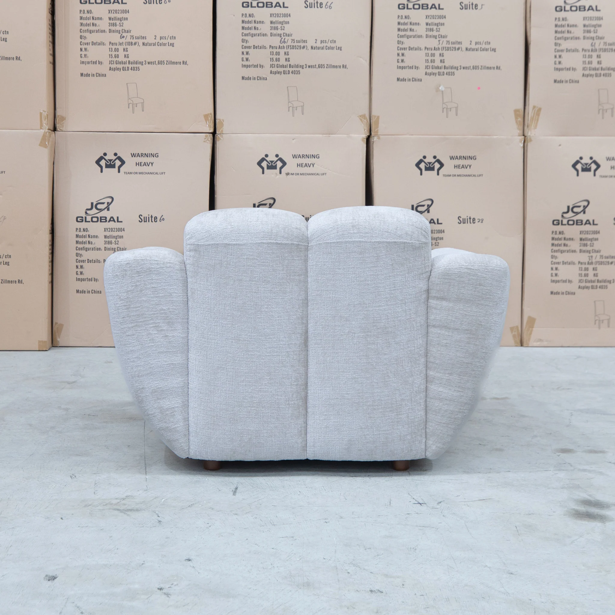 Cloud Plush Fabric Single Armchair - Oat - Image 5