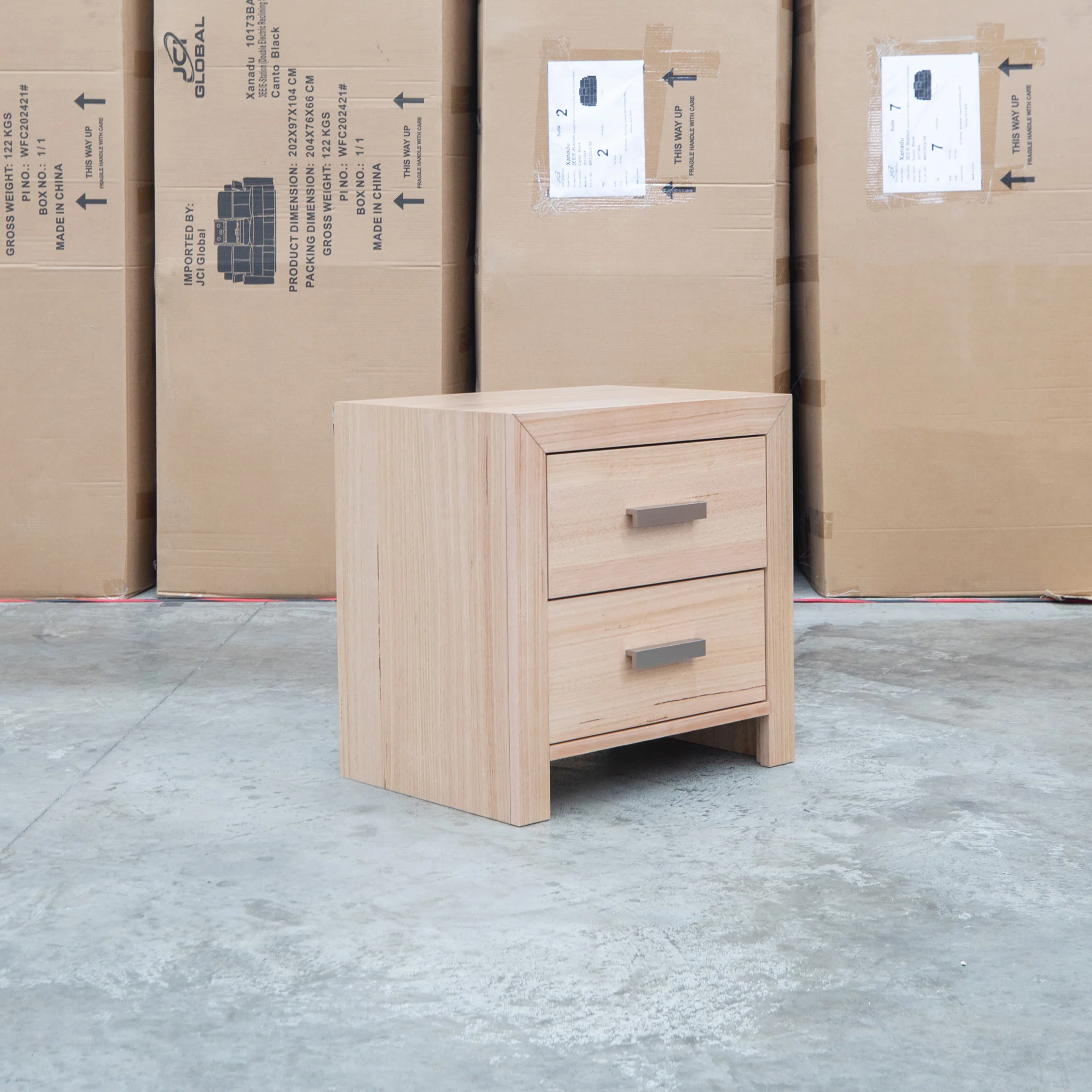 Como Messmate Two Drawer Bedside