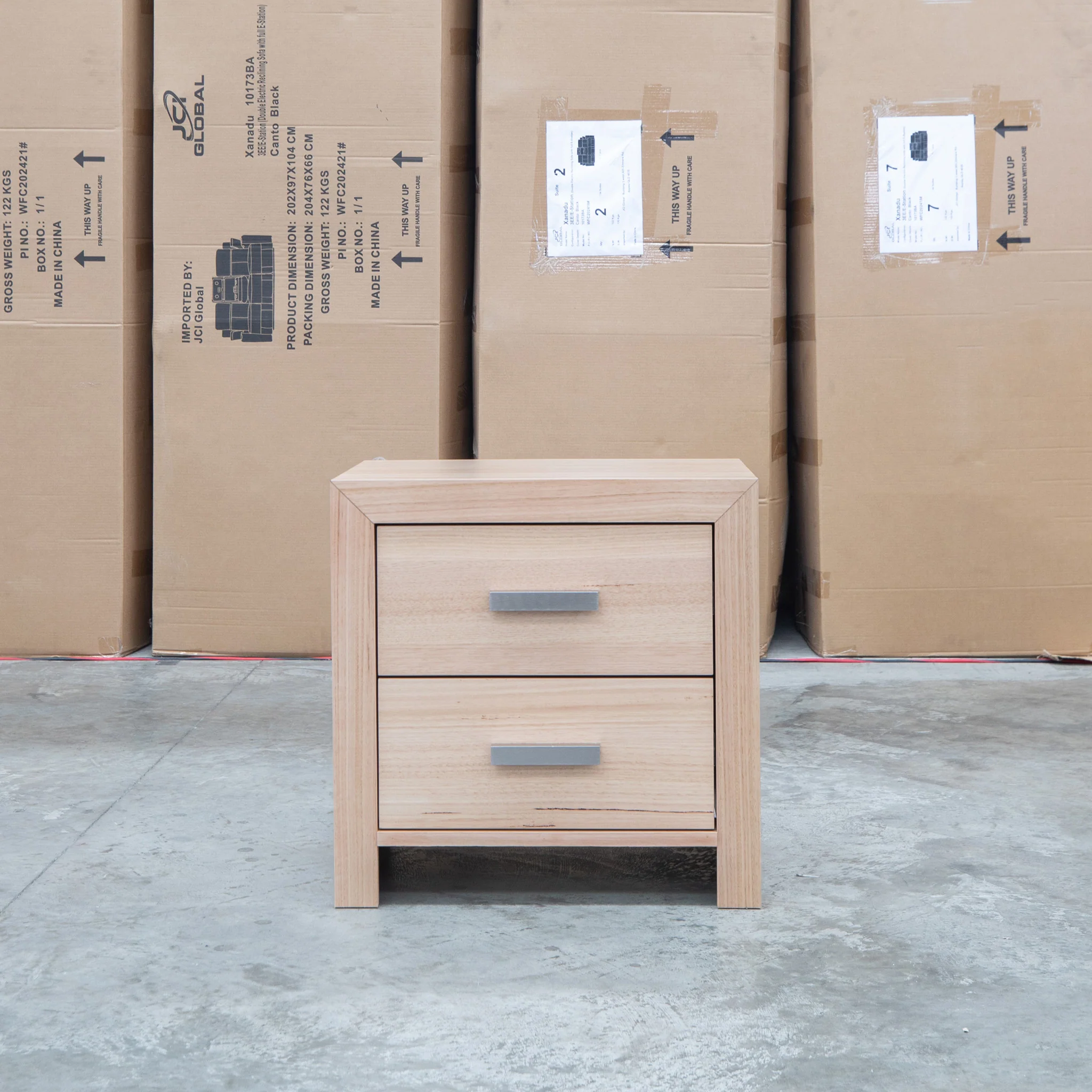 Como Messmate Two Drawer Bedside - Image 3