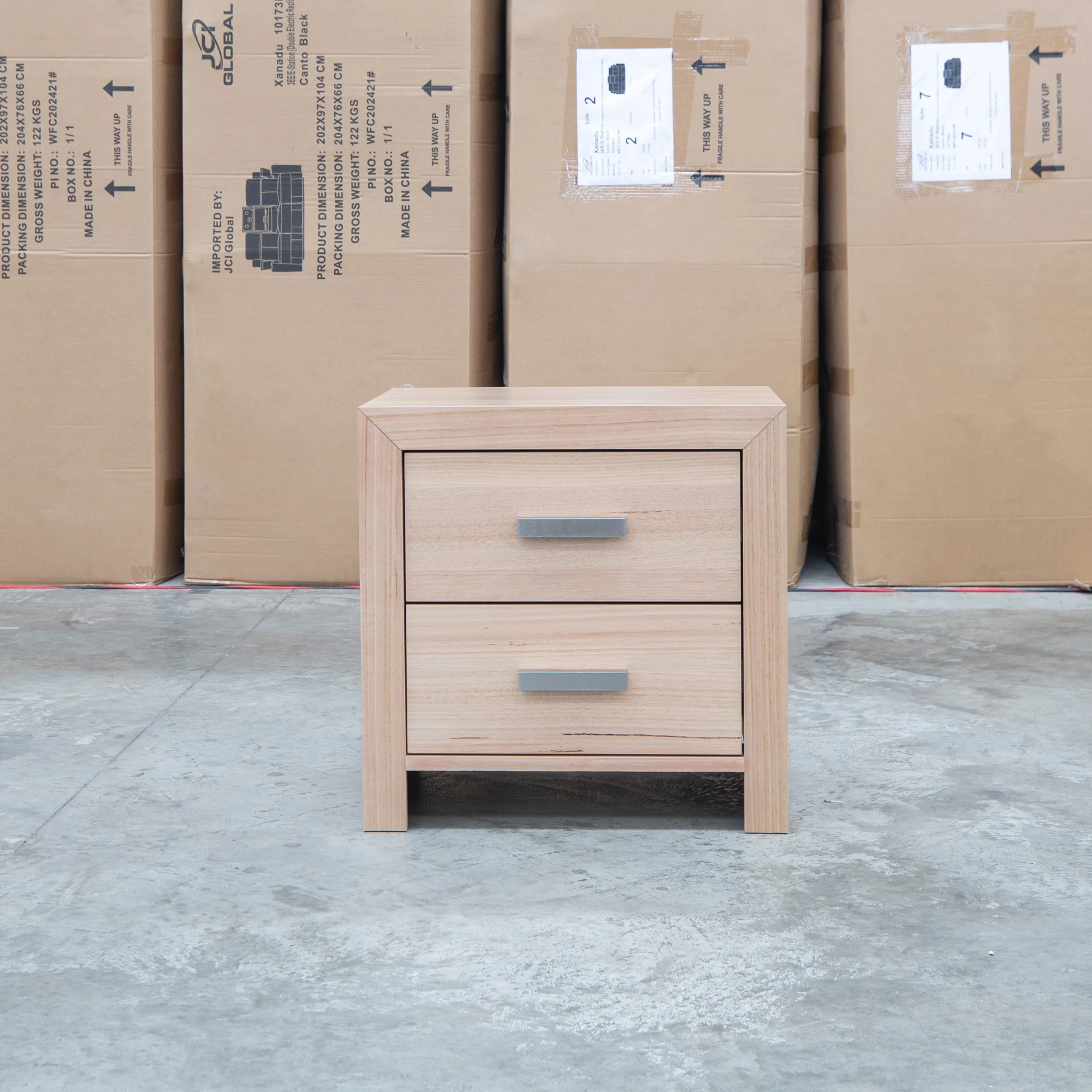 Como Messmate Two Drawer Bedside - Image 4