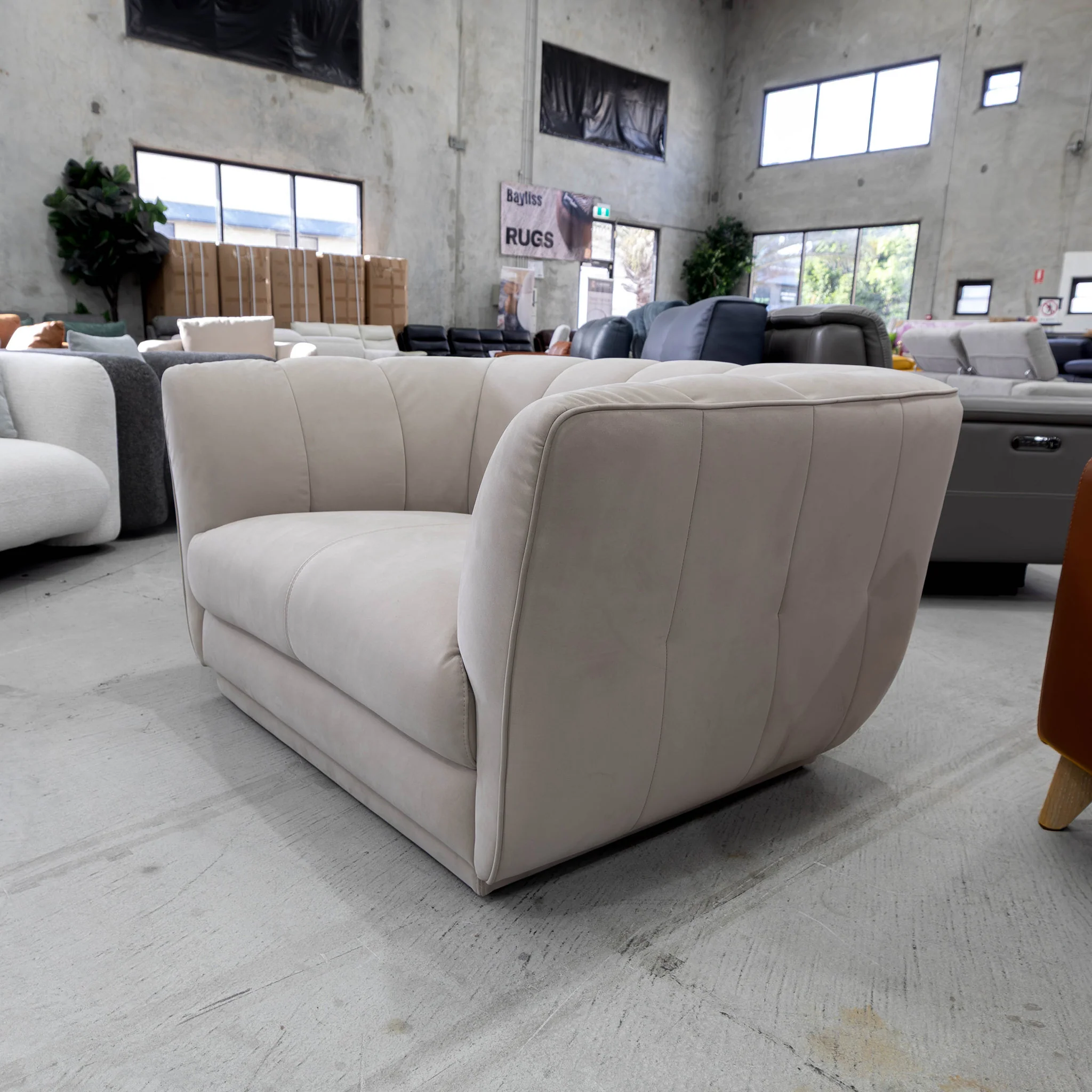 COR-A0725 Single accent chair - Light Khaki - Floor Stock - Image 3