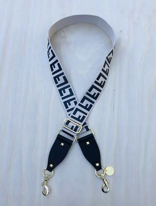 Cream F - Bag Strap - Gold Hardware