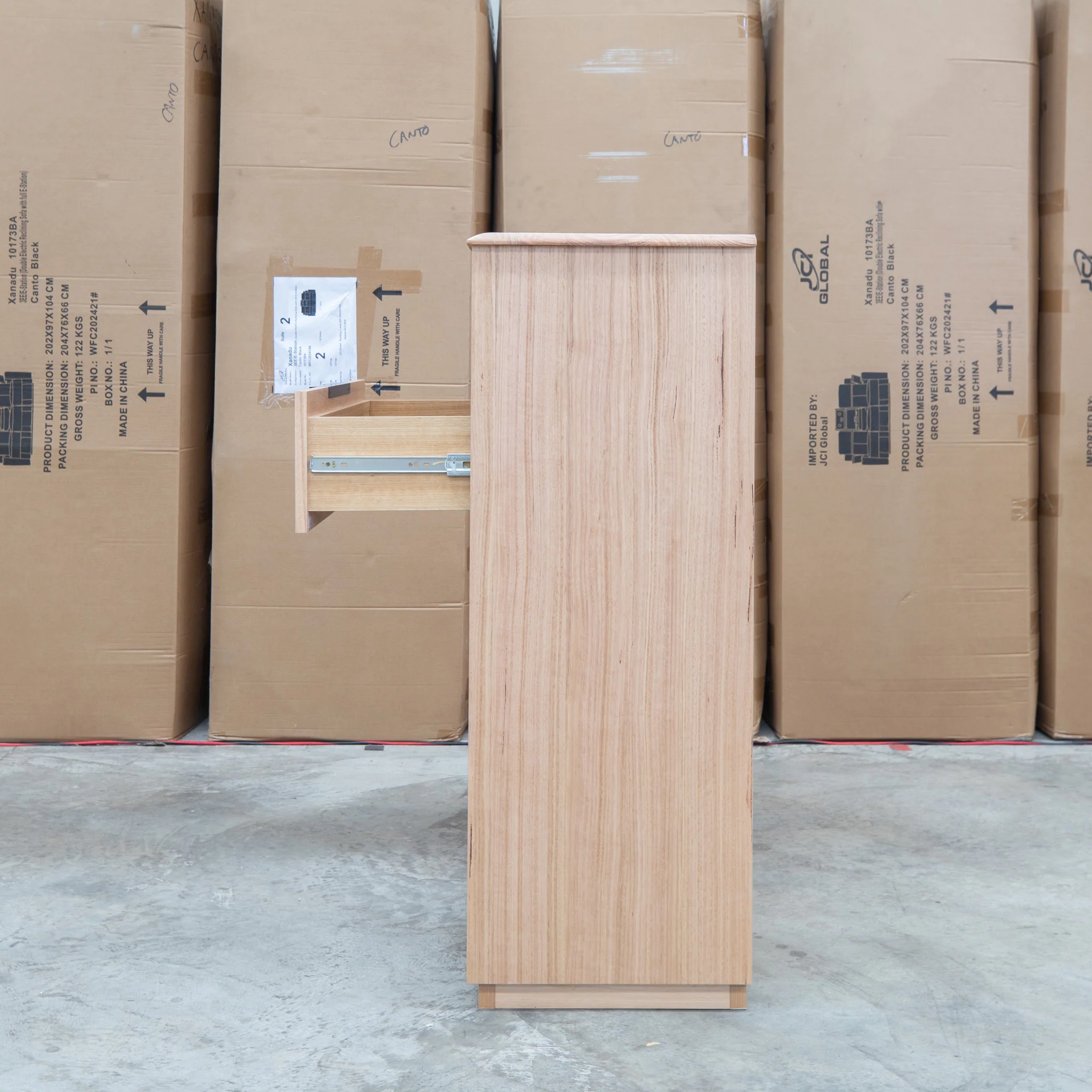Dalton Messmate Hardwood 5 Drawer Tallboy - Image 7
