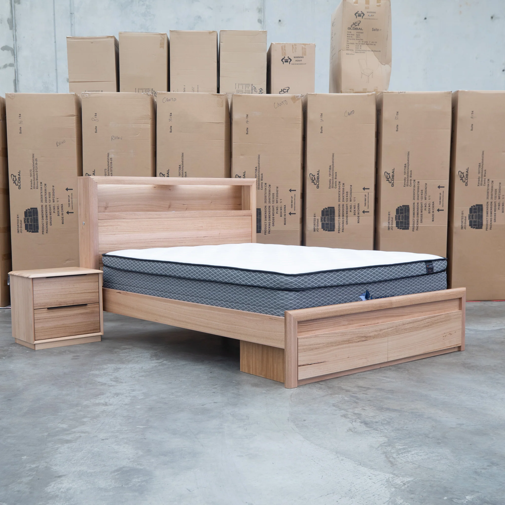 Dalton Messmate King Storage Bed With Lights - Image 2