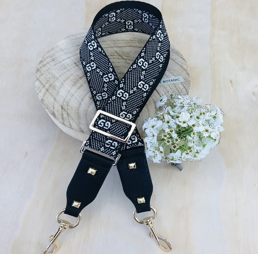 G9 Black - Bag Strap - Gold Hardware - Image 2