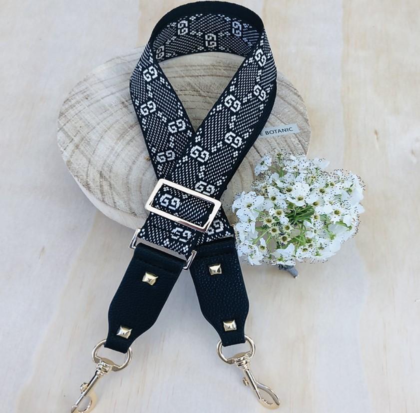 G9 Black - Bag Strap - Silver Hardware - Image 2