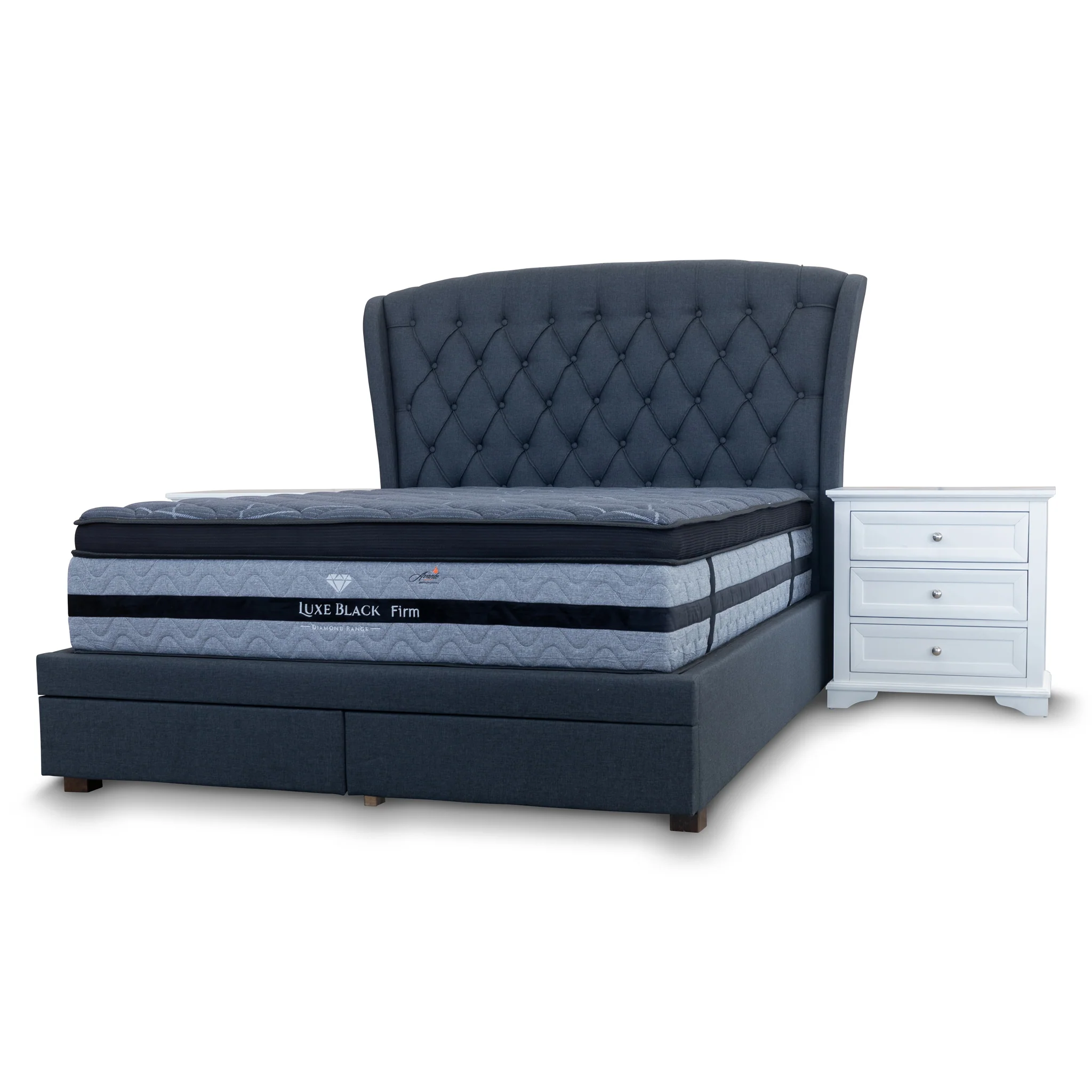 Grace King Fabric Storage Bed – Charcoal - Image 14