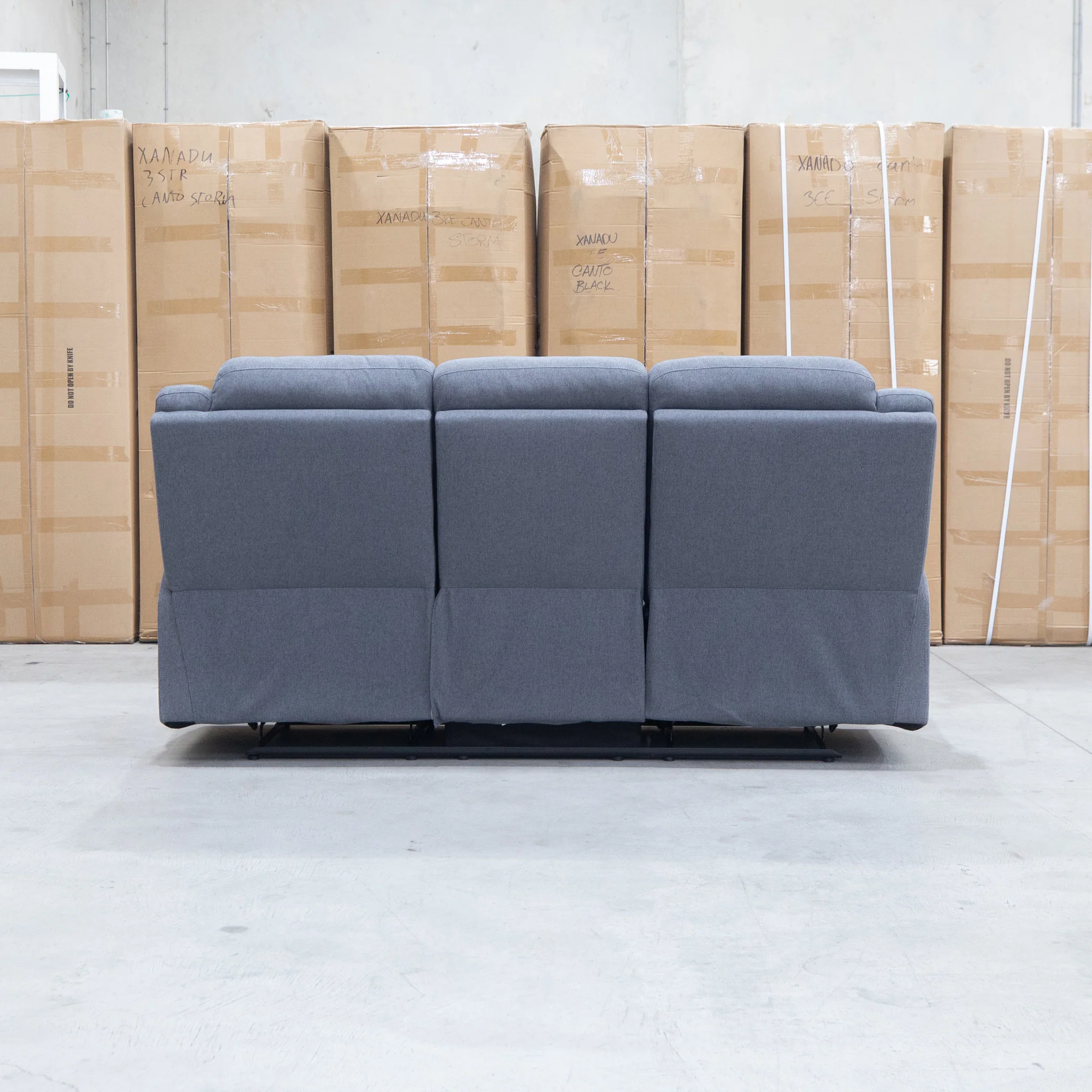 Hayman Three Seat Recliner Lounge - Slate - Image 13