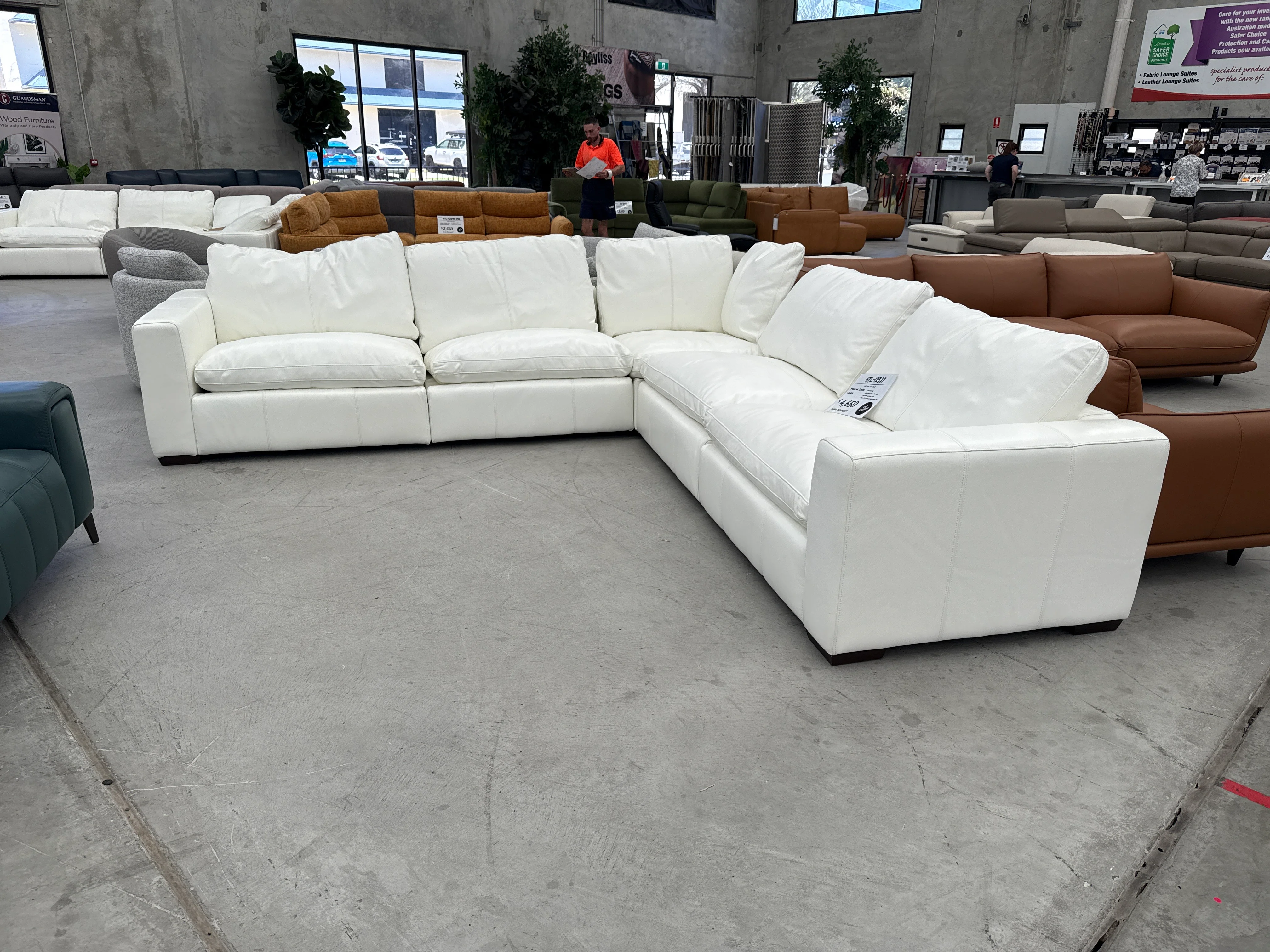 HTL-12327-B Modular Corner Suite - Snow White - Floor Stock
