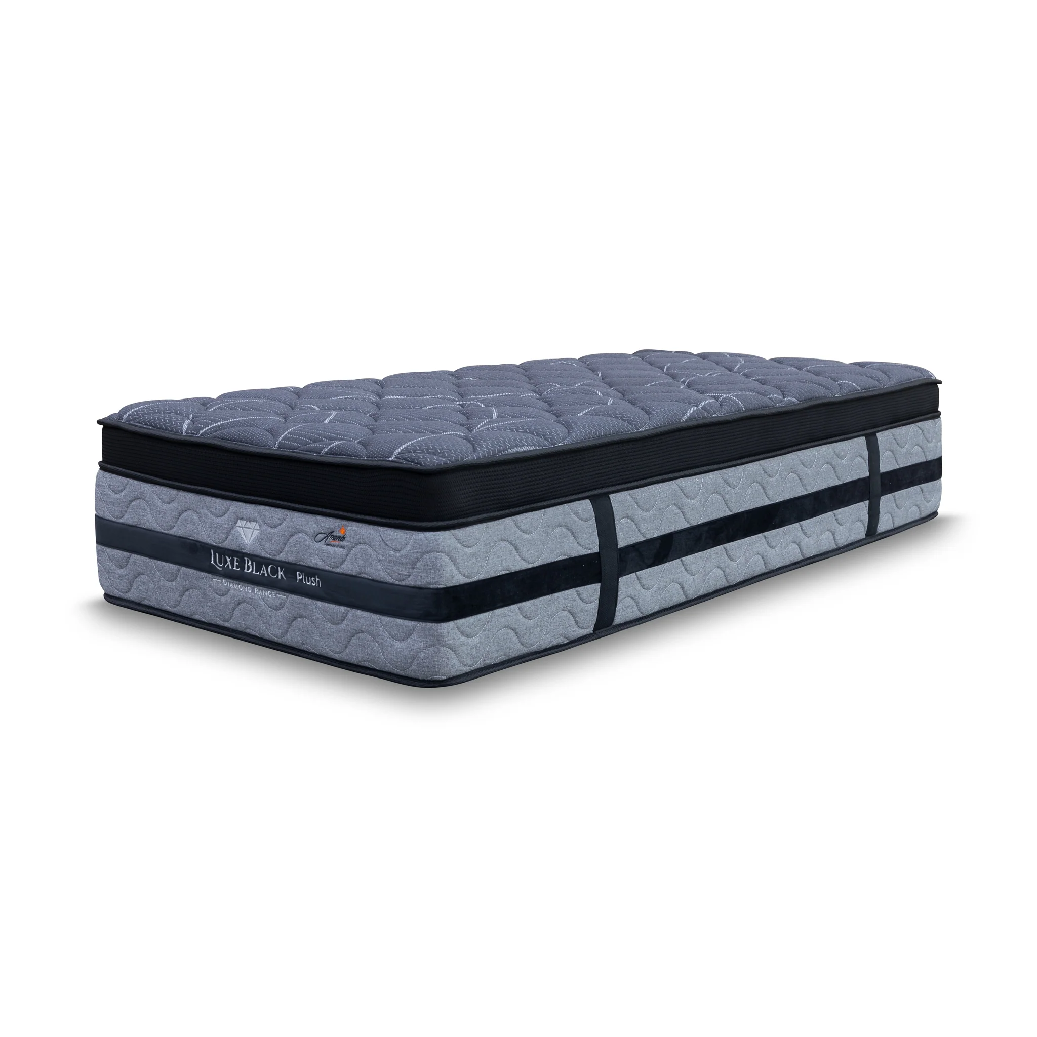Lux Black Pocket Coil King Single Mattress - Firm - Image 3