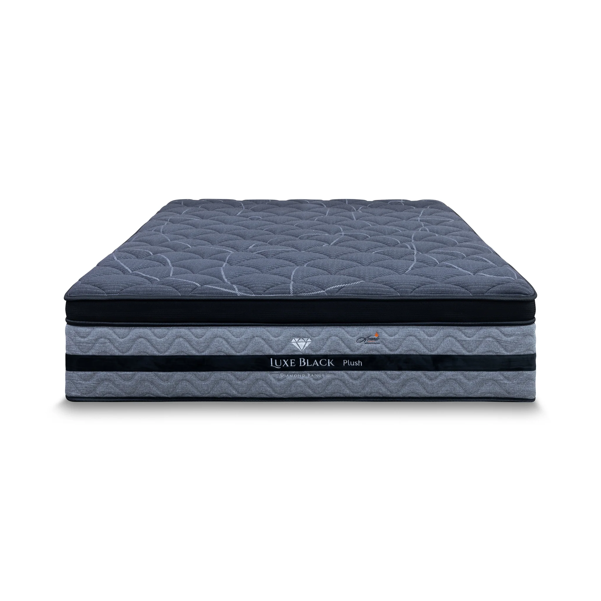 Lux Black Pocket Coil Queen Mattress - Plush - Image 3