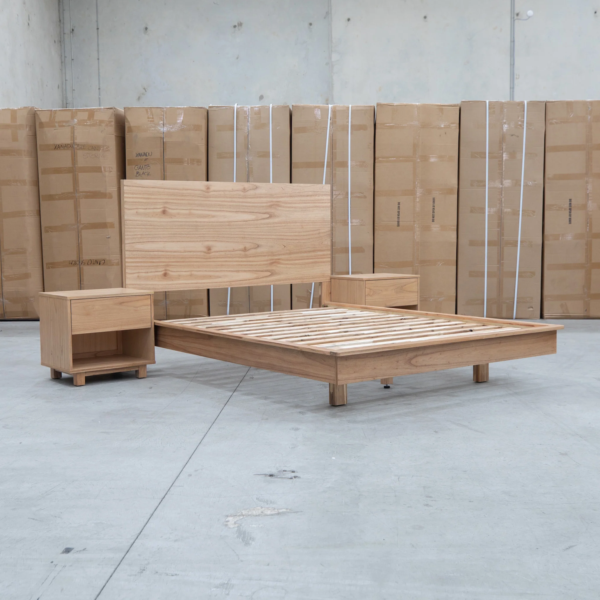 Mandalay Mountain Ash Timber King Floating Bedframe - Image 8