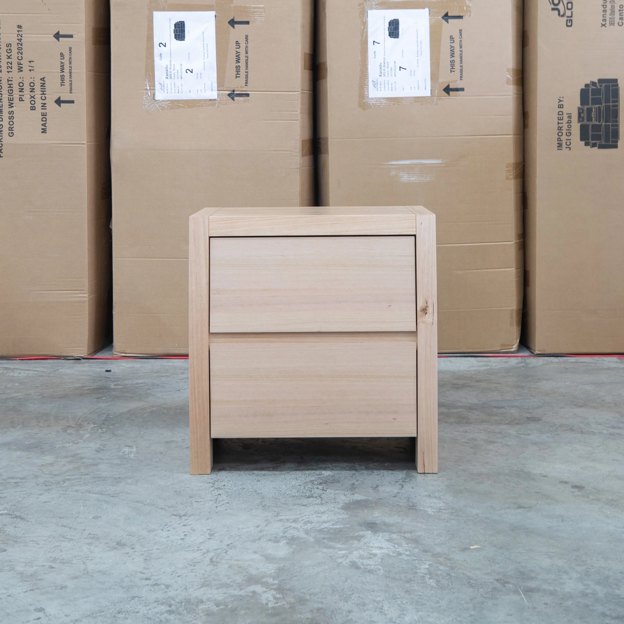 Melba Curved Messmate Two Drawer Bedside - Image 2