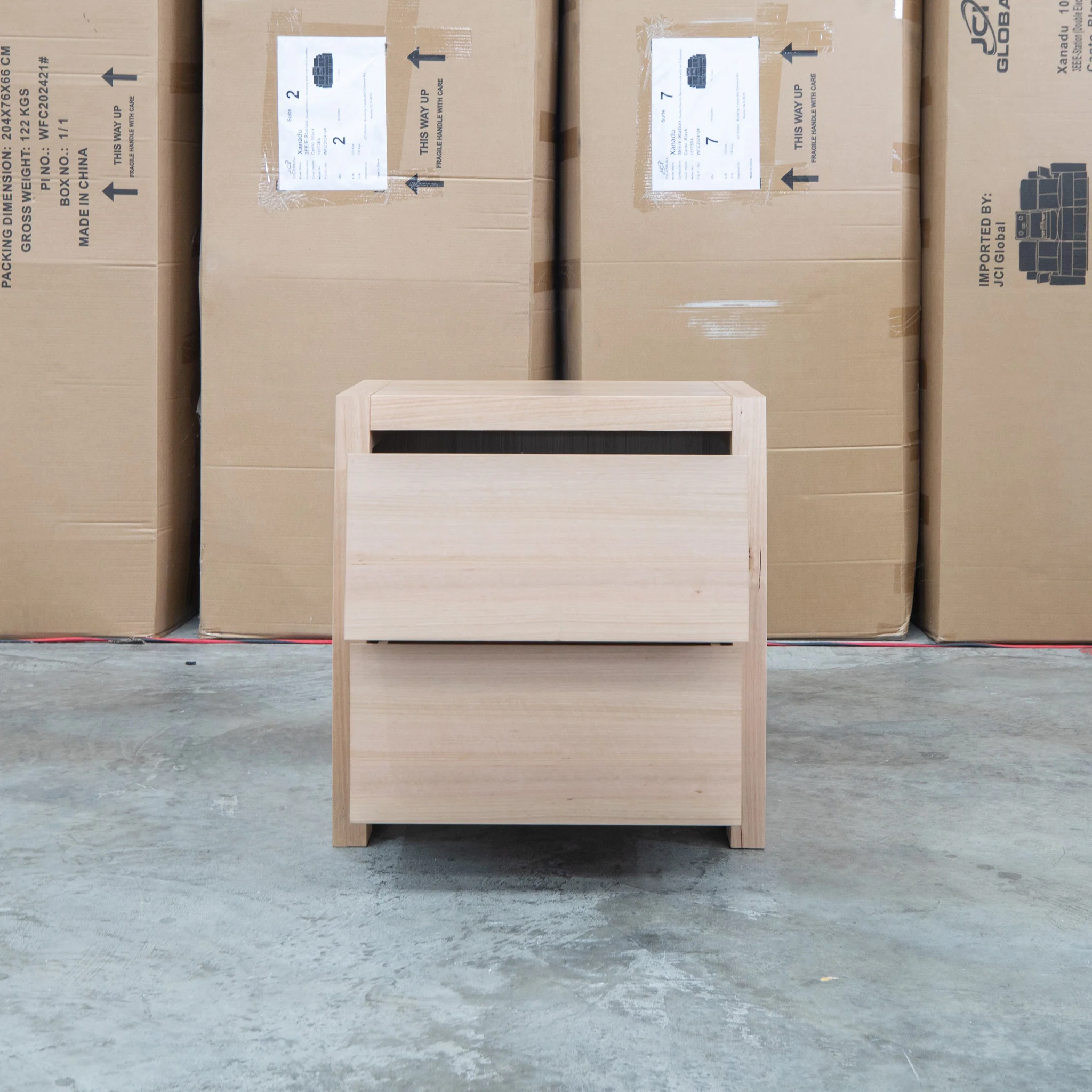 Melba Curved Messmate Two Drawer Bedside - Image 4