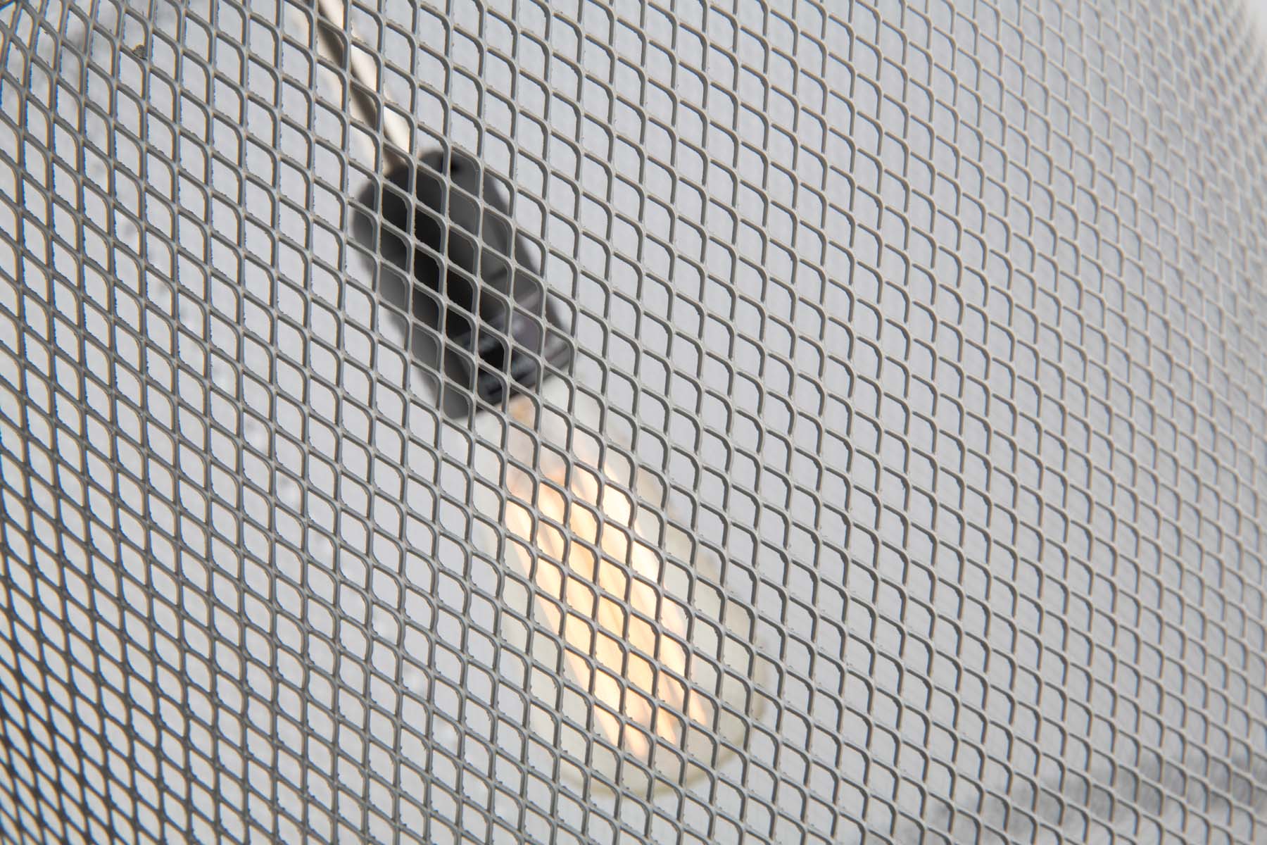 Mesh Iron & Brass Pendant Hanging Light Medium with Copper Detail - Grey/Copper - FH08 - Available In-Store Only - Image 2