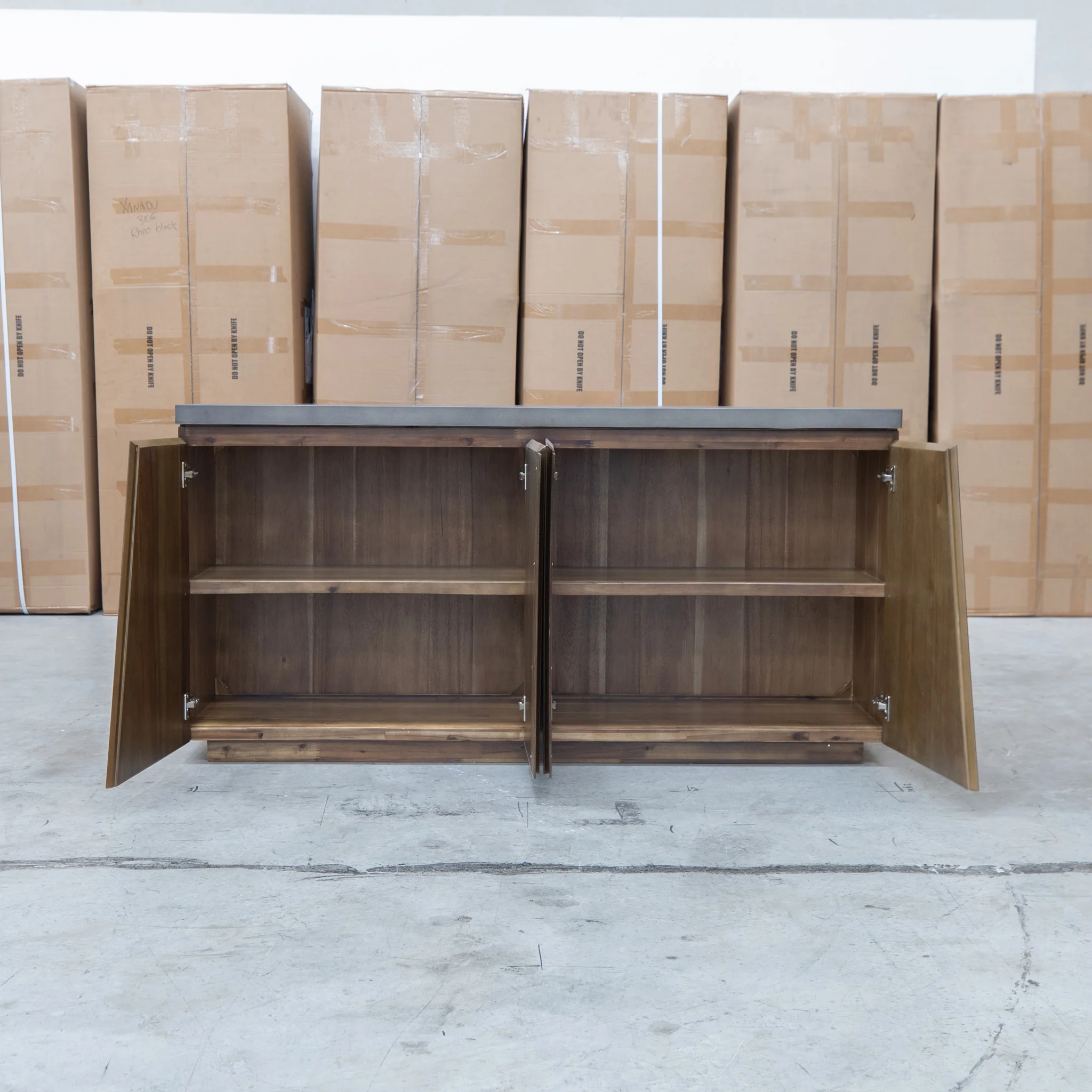Oatley Dark Concrete Buffet - Image 3