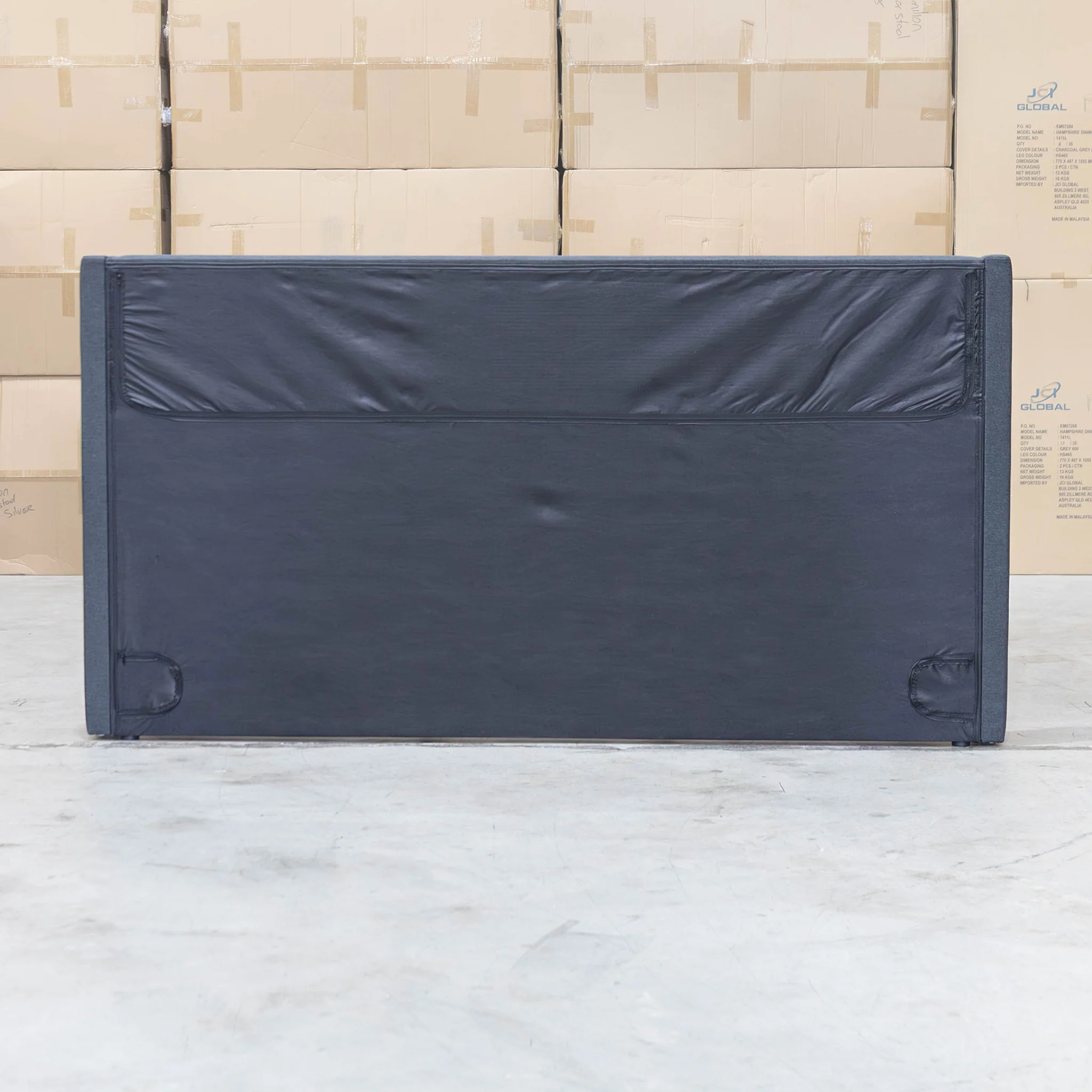 Paros King Upholstered Bed - Charcoal - Image 12