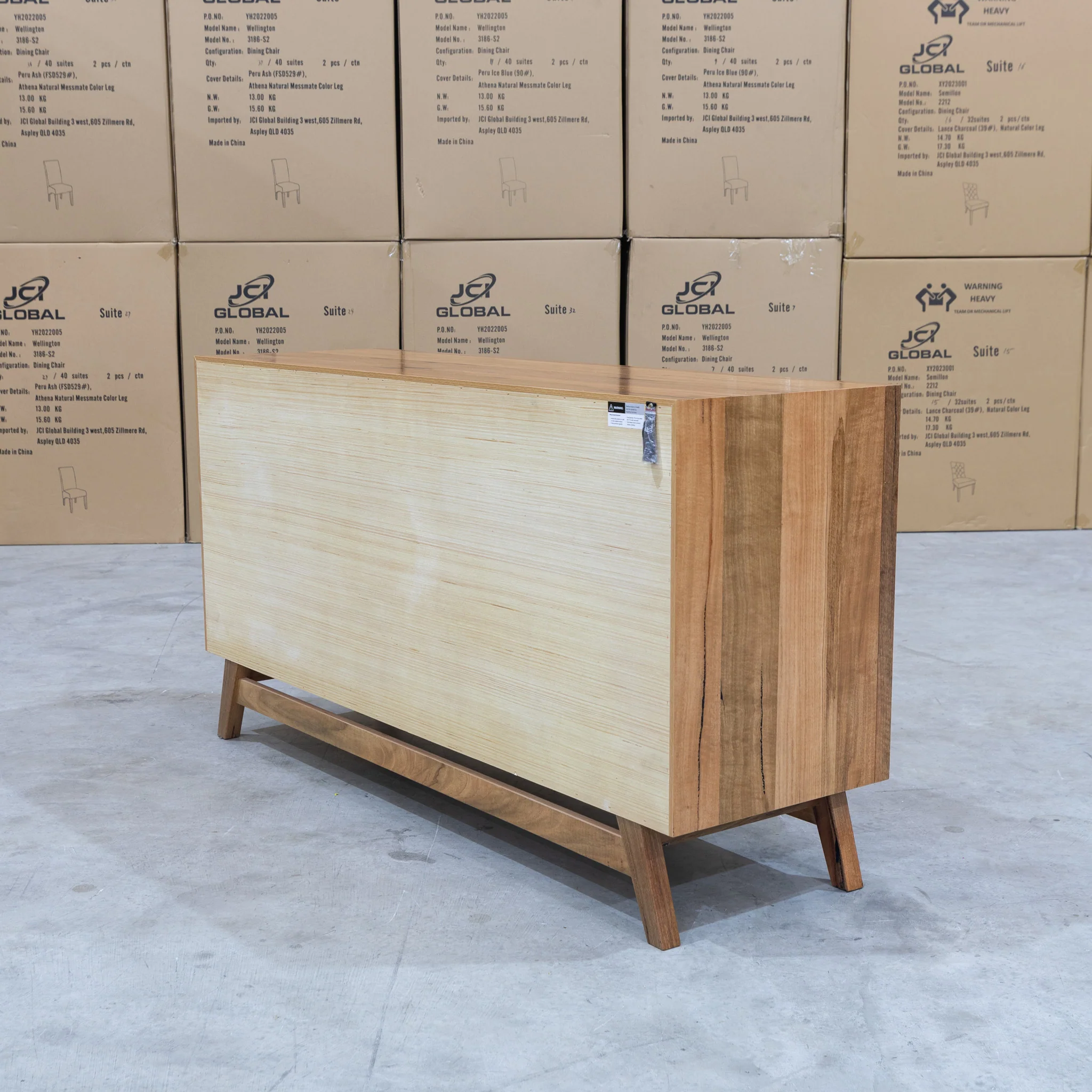 Polo Marri Hardwood Timber Six Drawer Dresser - Image 6