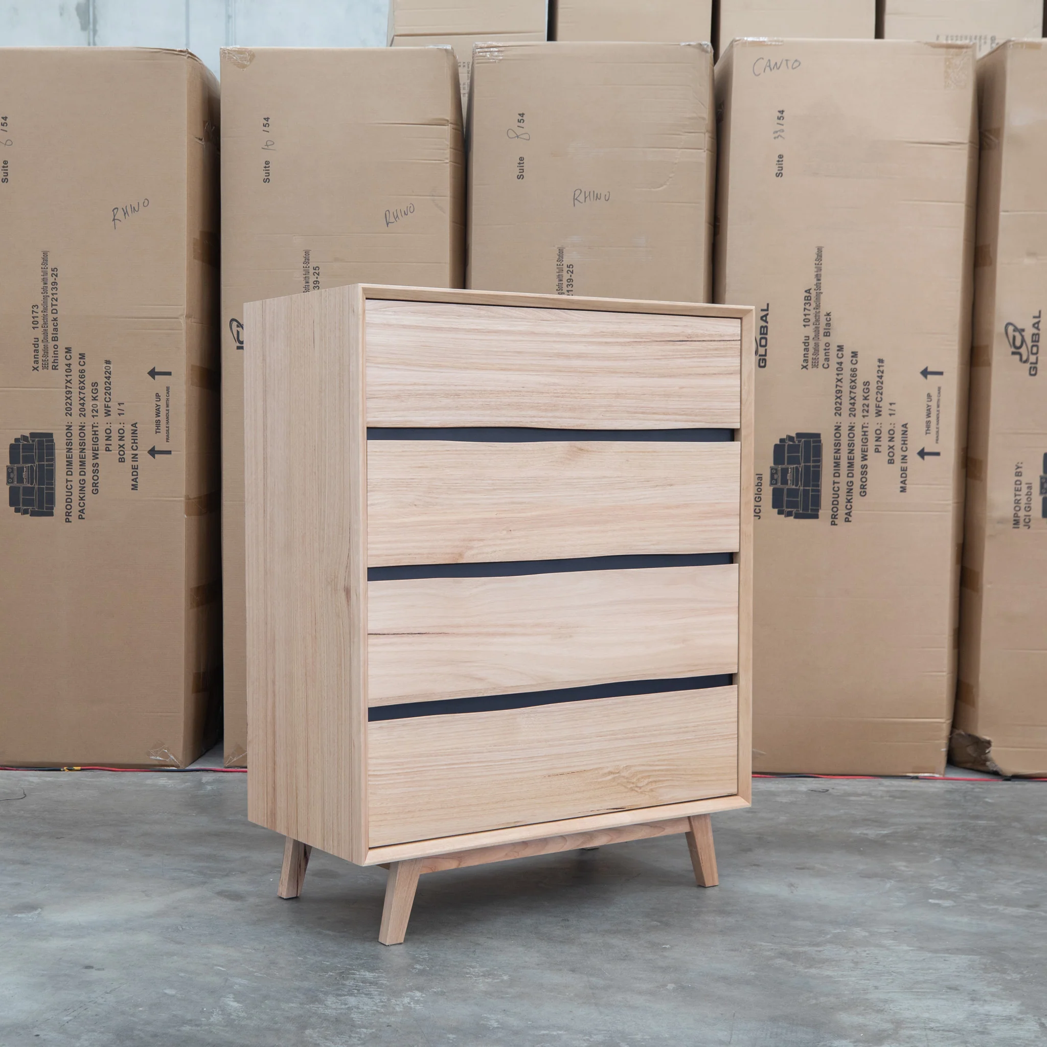 Porto Messmate Four Drawer Tallboy - Image 6