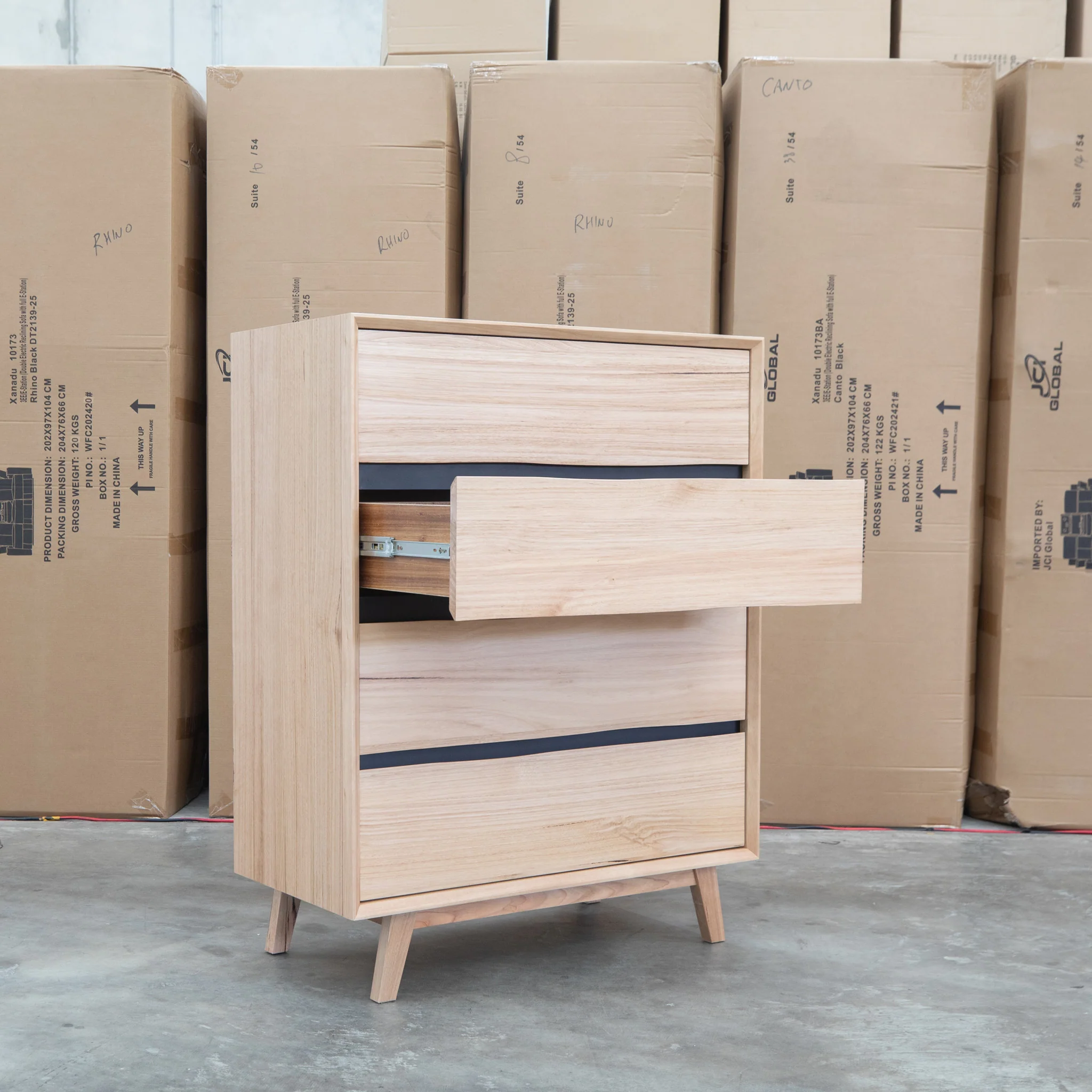Porto Messmate Four Drawer Tallboy - Image 7