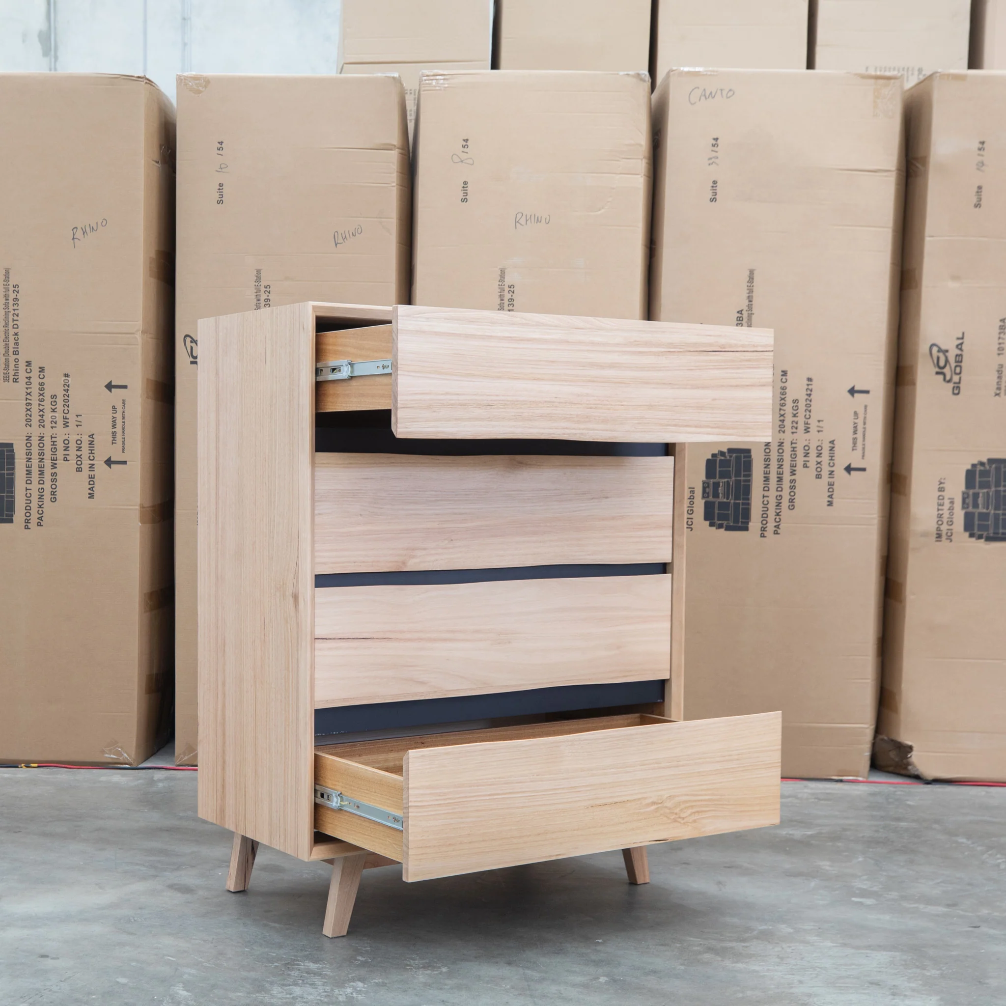 Porto Messmate Four Drawer Tallboy - Image 8