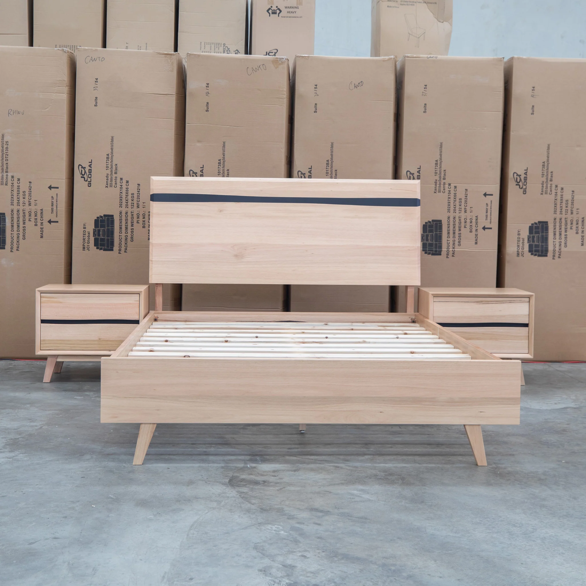 Porto Messmate King Bed with Resin Insert - Image 3