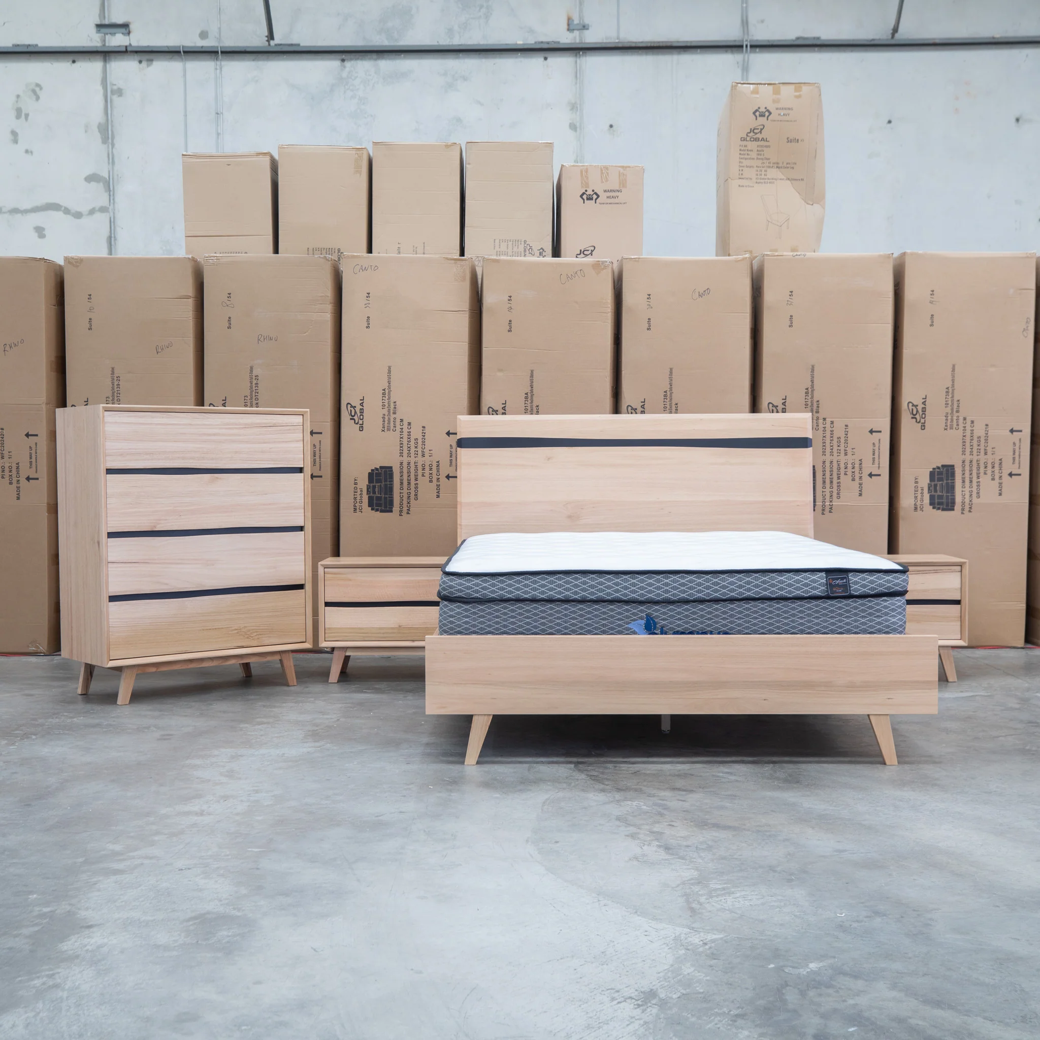 Porto Messmate King Bed with Resin Insert - Image 8