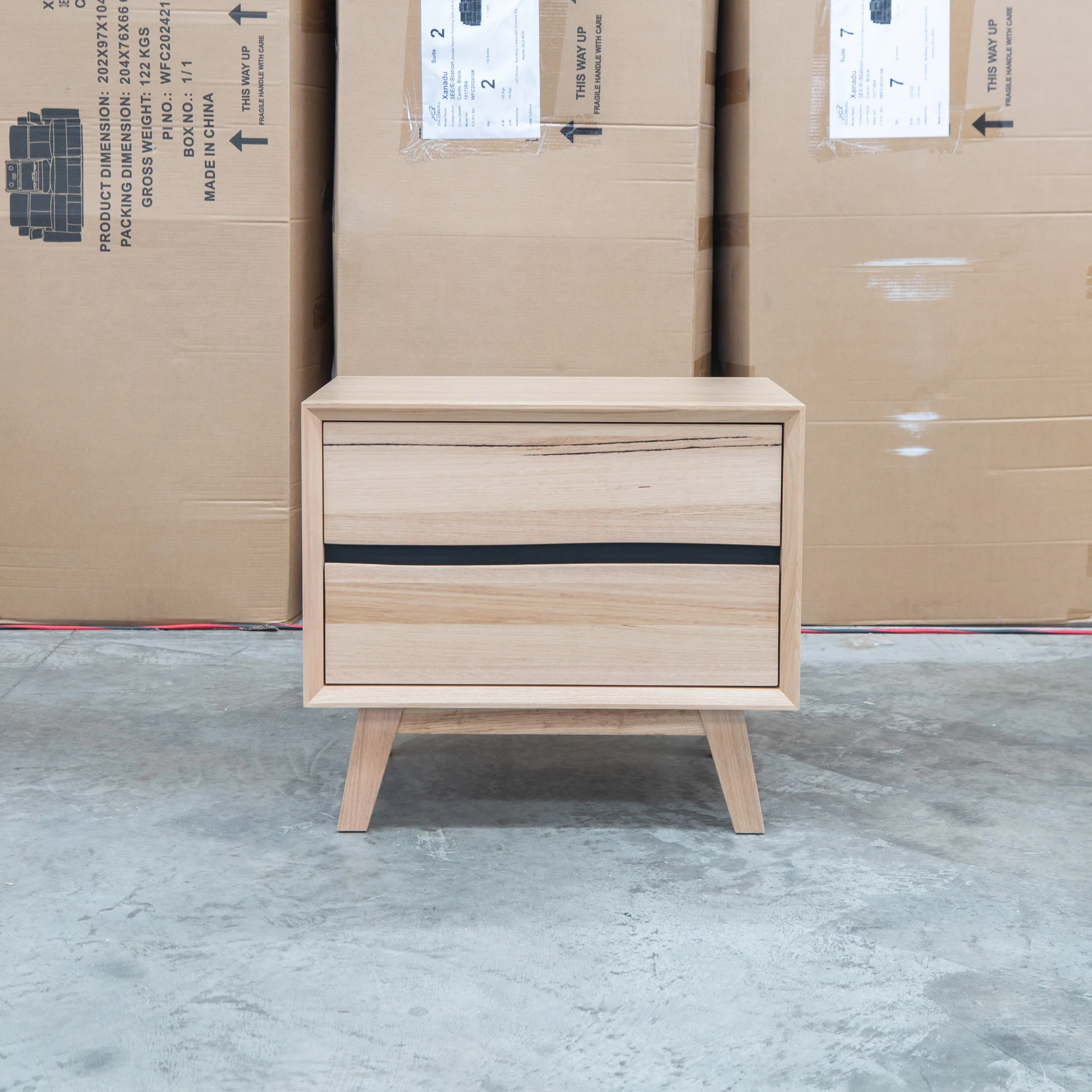 Porto Messmate Two Drawer Bedside