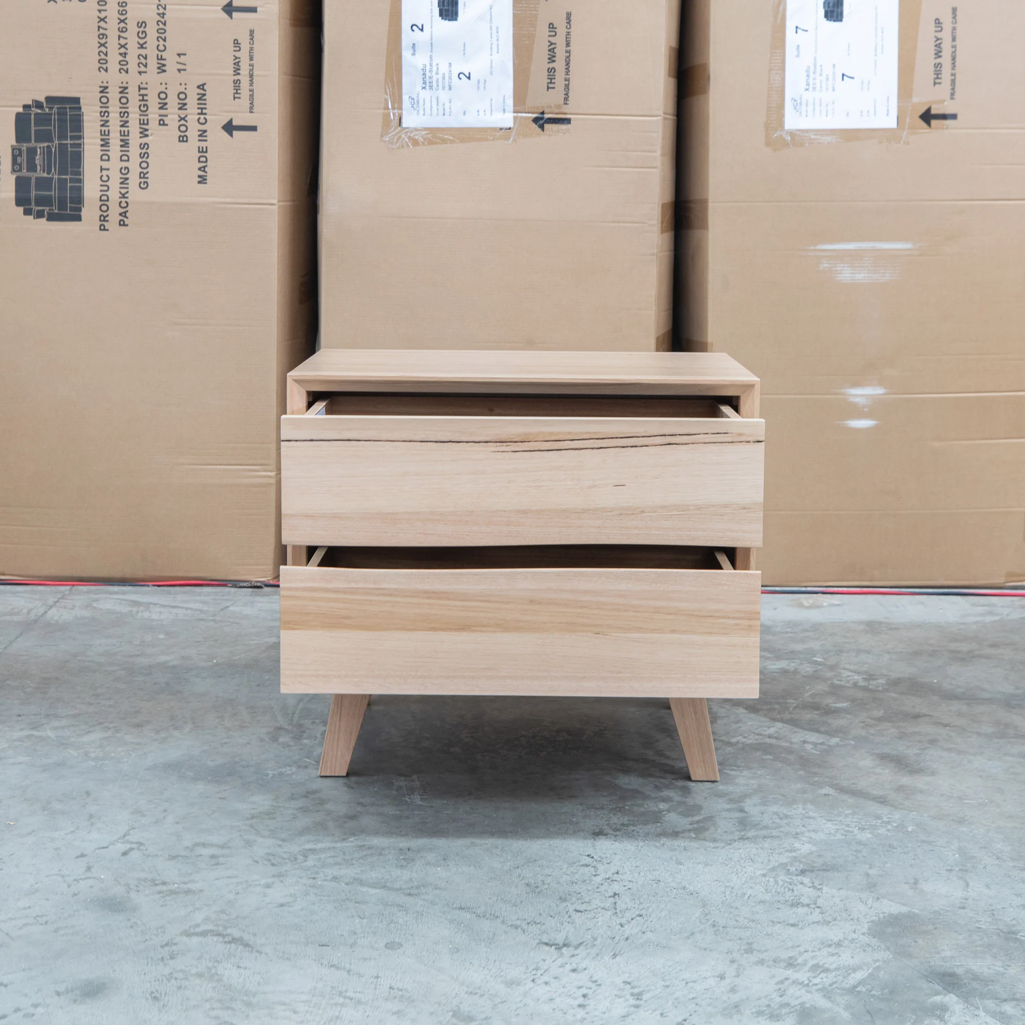 Porto Messmate Two Drawer Bedside - Image 3