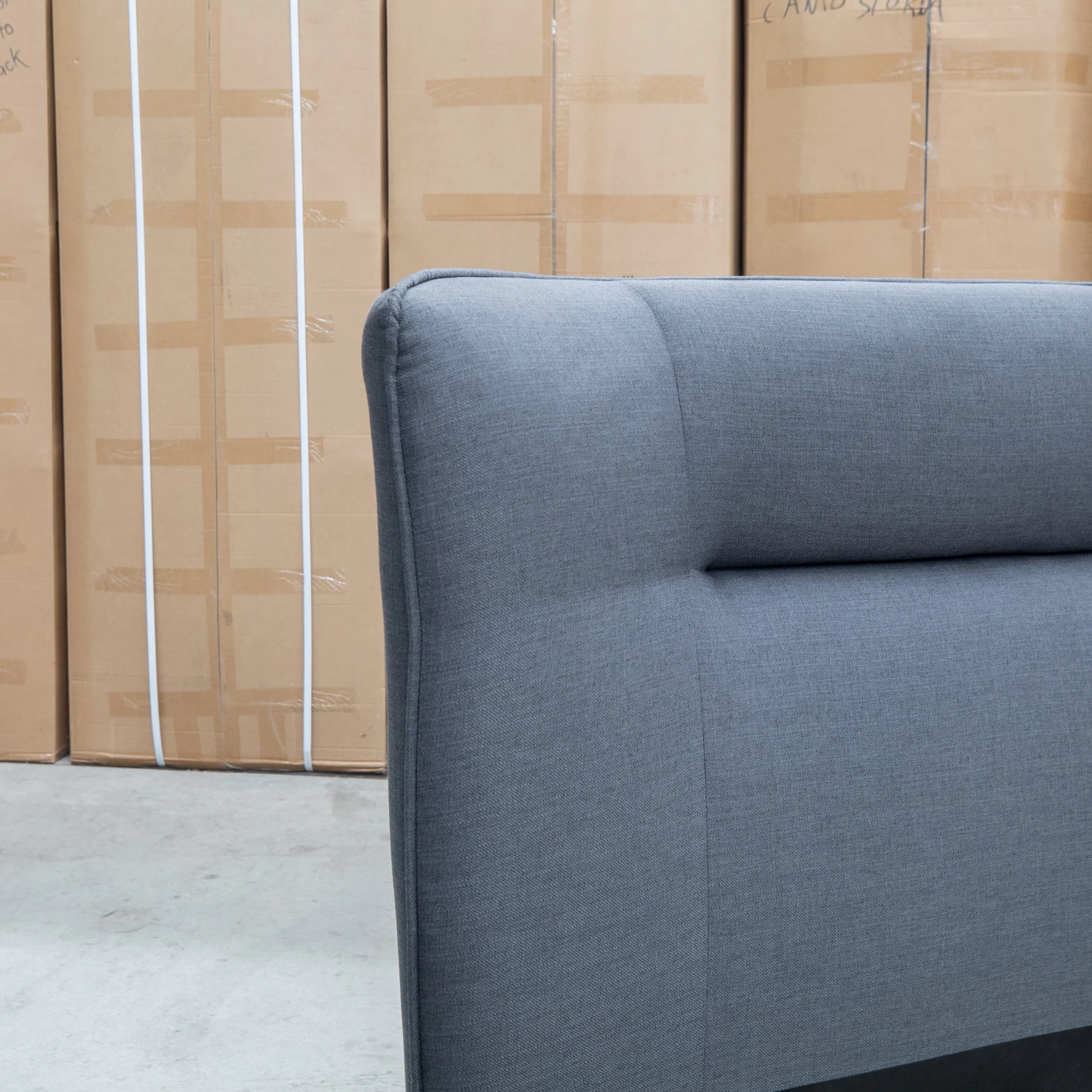 Quinn Queen Upholstered Bed - Charcoal - Image 6