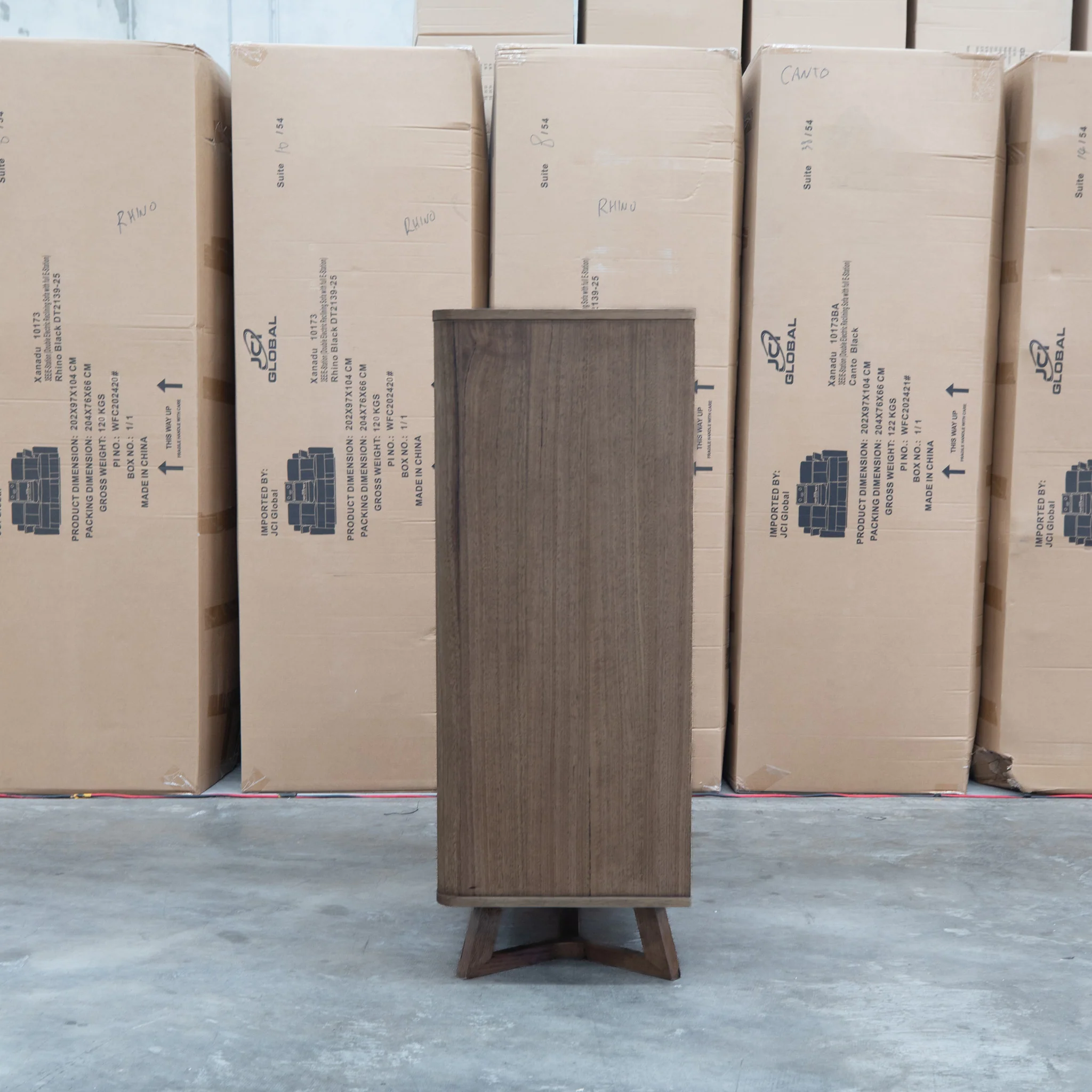 Santos Messmate Five Drawer Tallboy - Aussie Smoke - Image 6