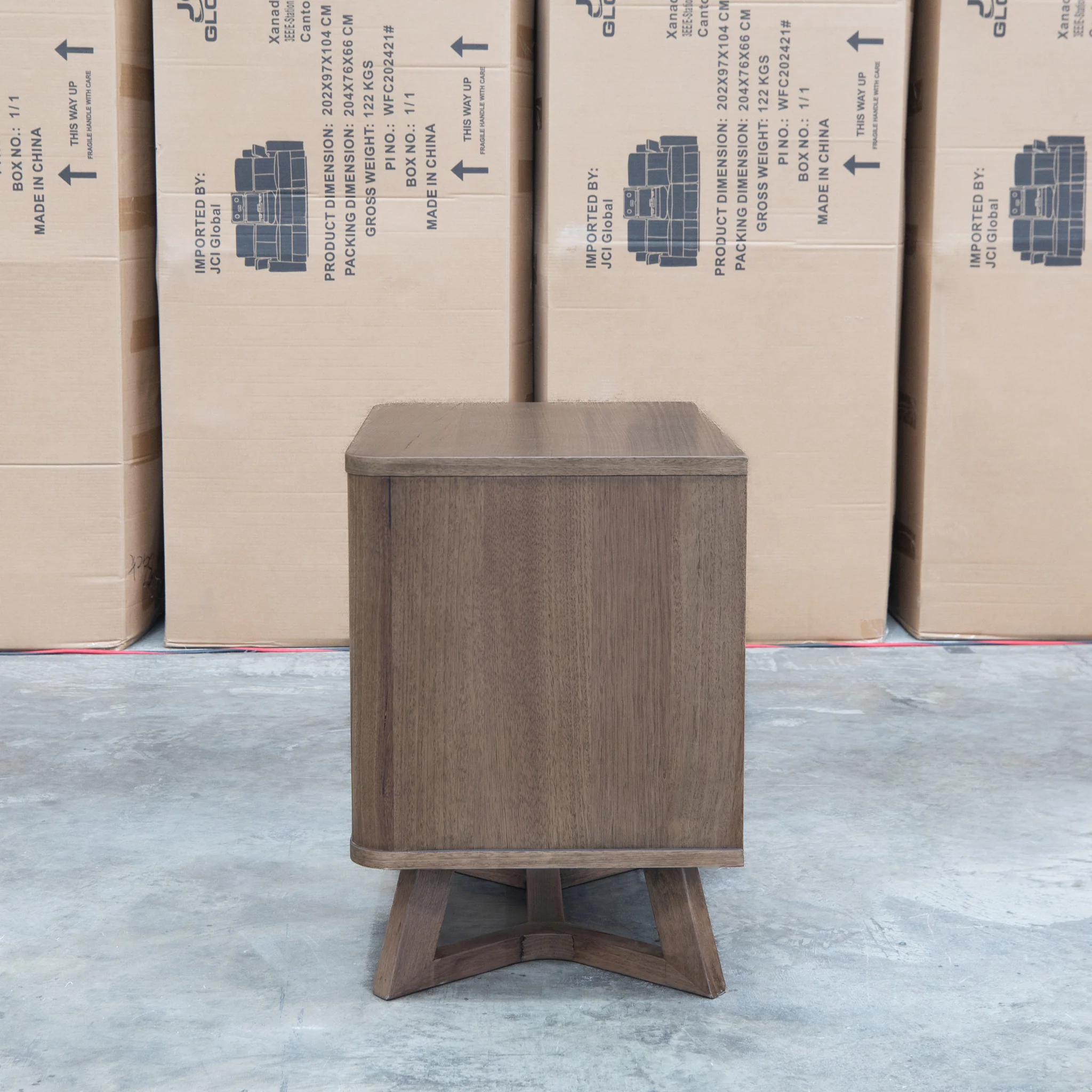 Santos Messmate Two Drawer Bedside - Aussie Smoke - Image 7