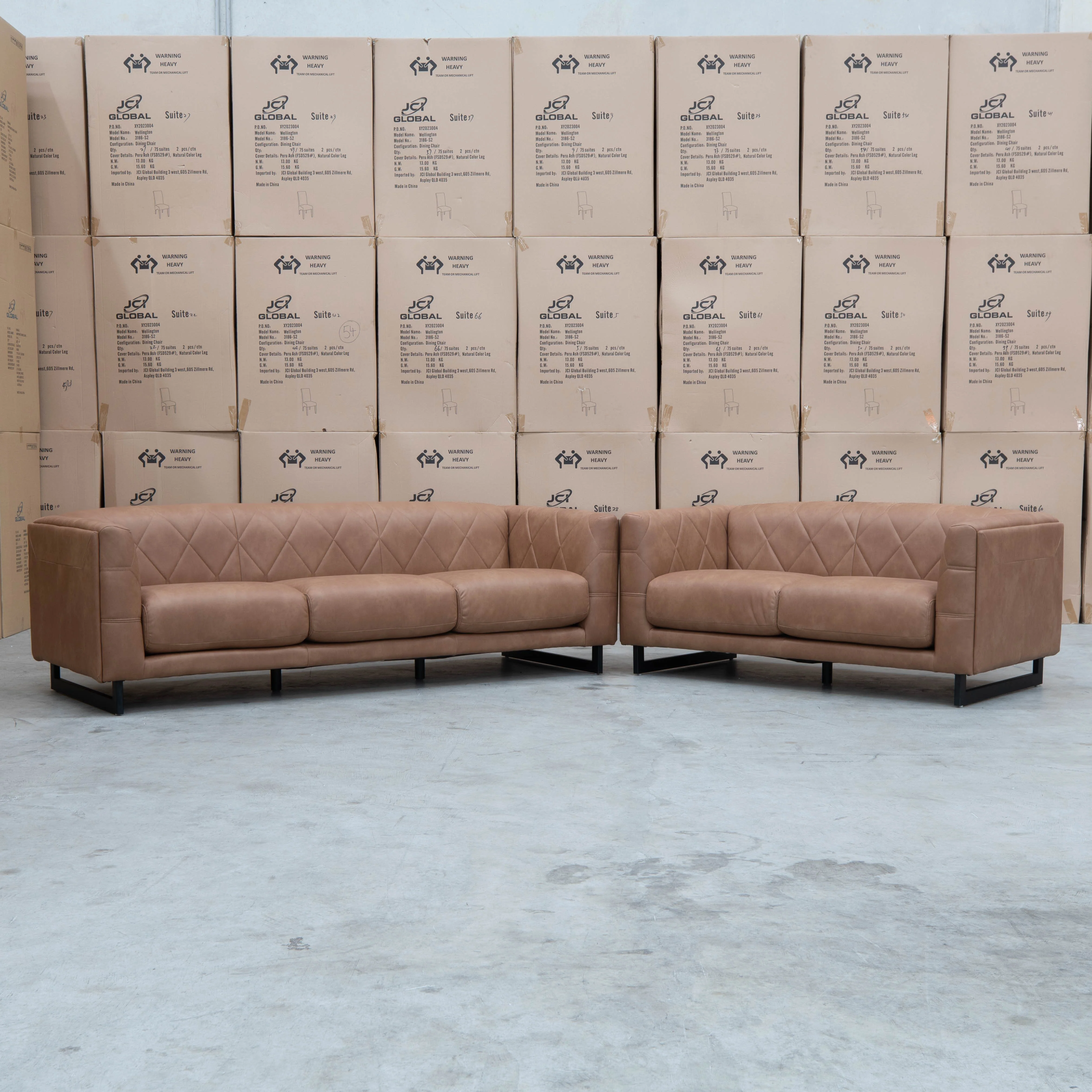 Santosa Fabric Armchair - Tan - Image 5