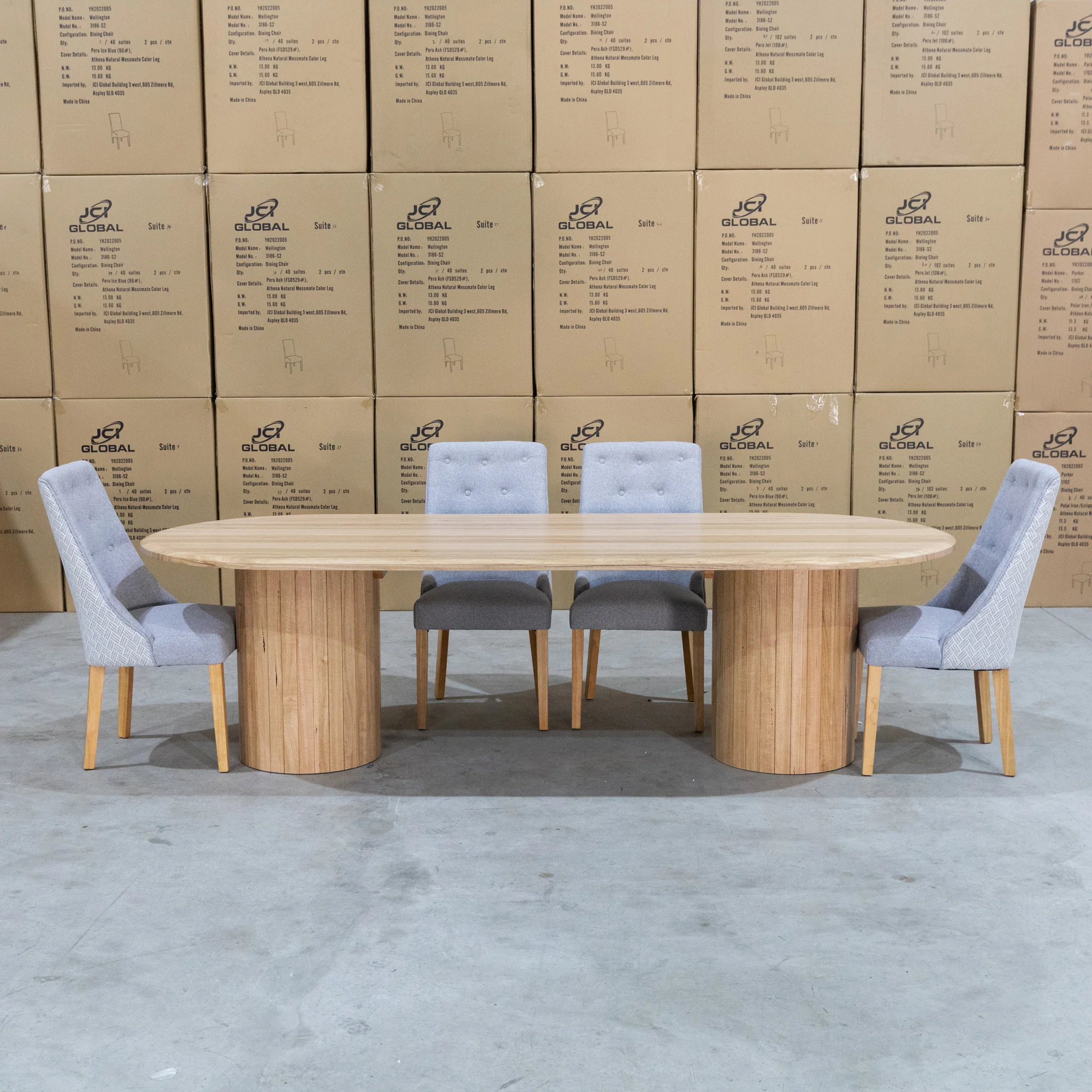 Semillon 270cm New Zealand Ash Oval Dining Table - Natural - Image 7