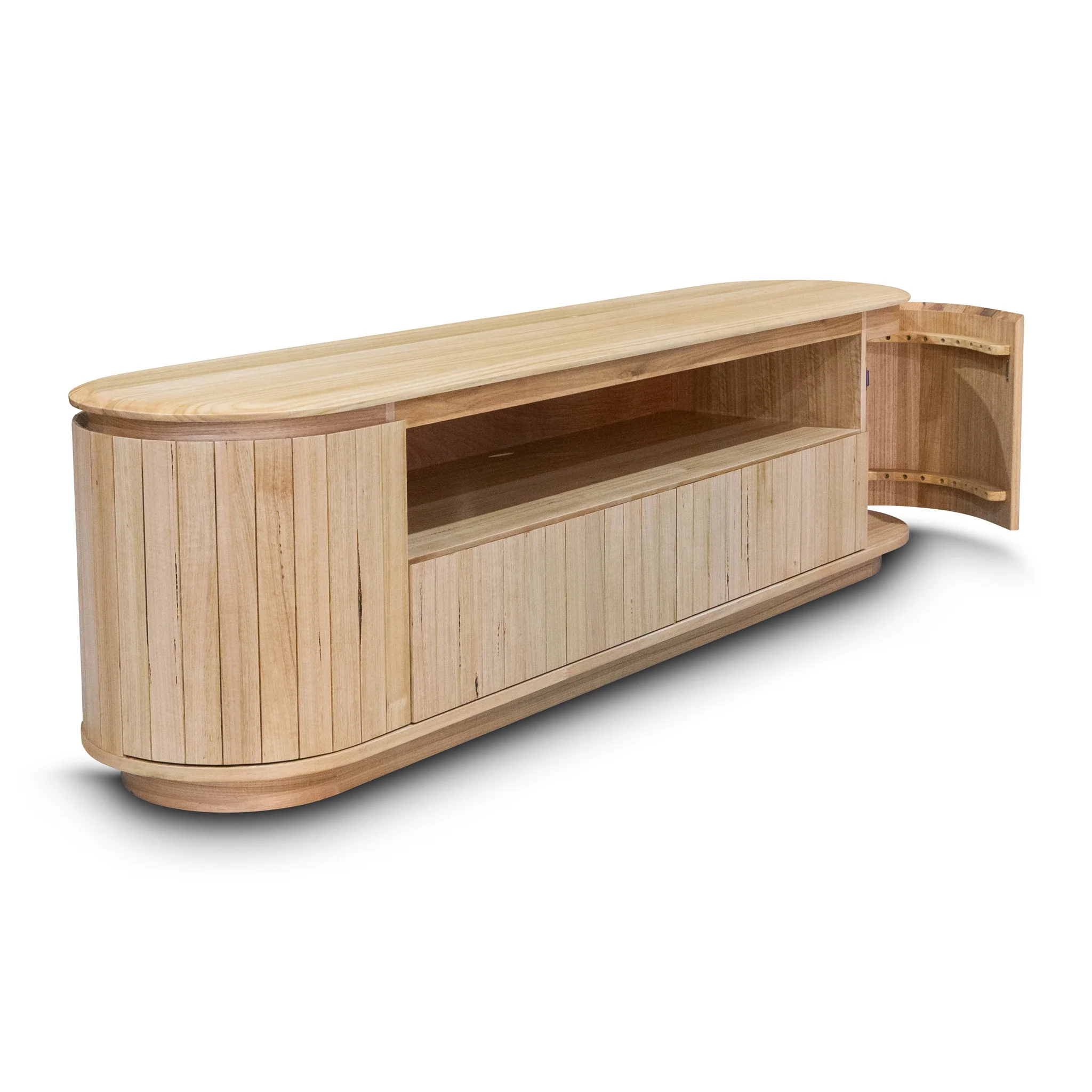 Semillon New Zealand Ash 2 Drawer Entertainment Unit - Natural - Image 19