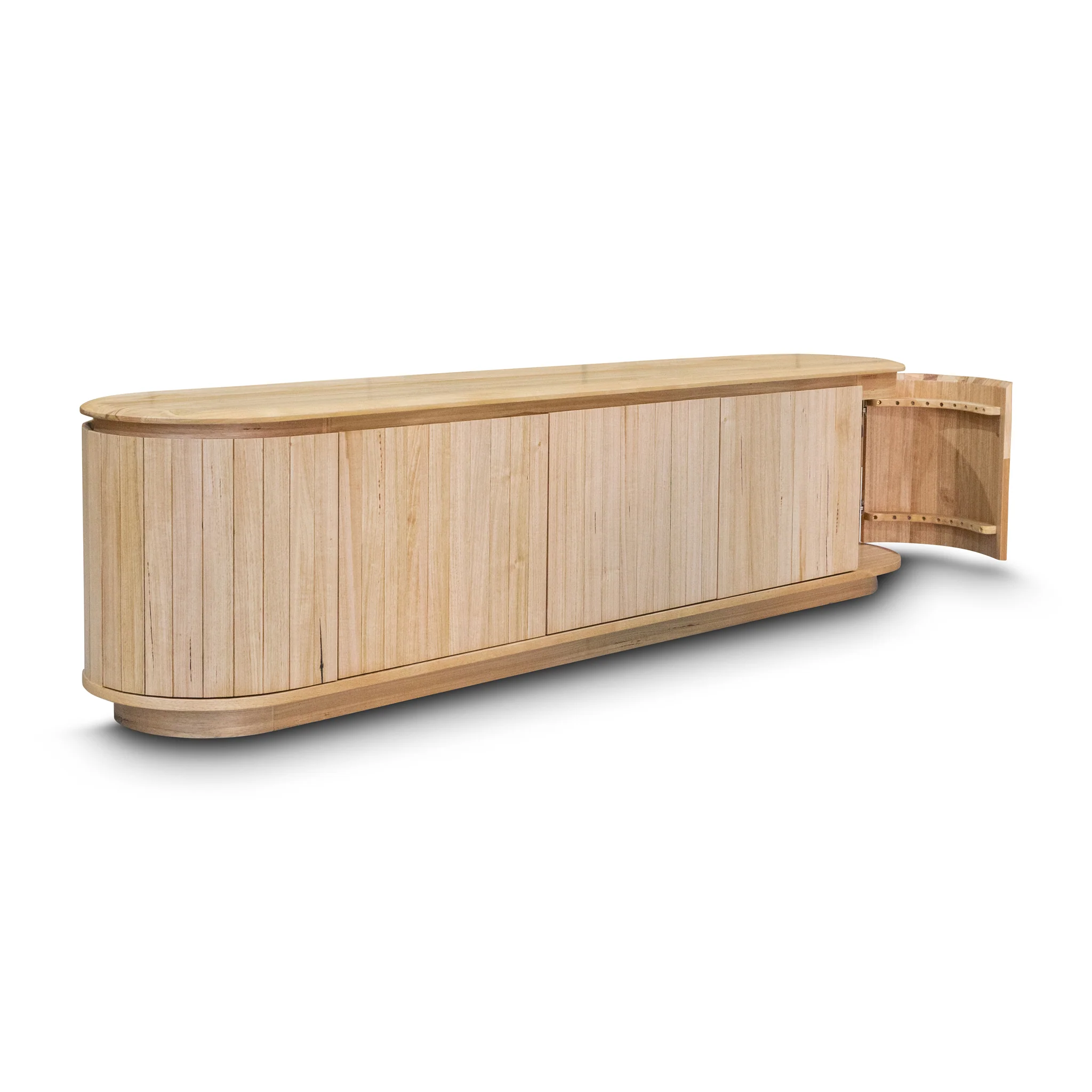 Semillon New Zealand Ash 5 Door Entertainment Unit - Natural - Image 14