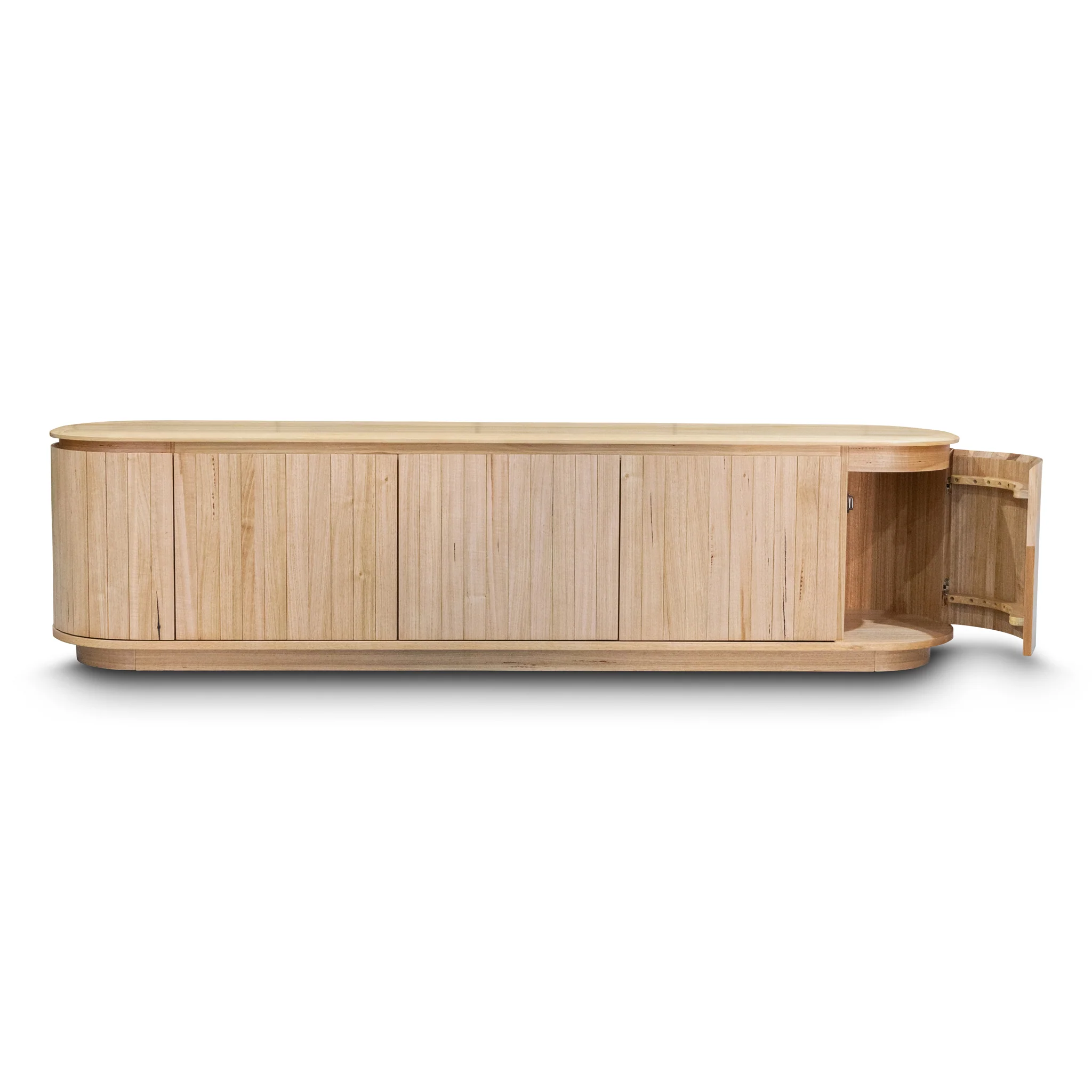 Semillon New Zealand Ash 5 Door Entertainment Unit - Natural - Image 16