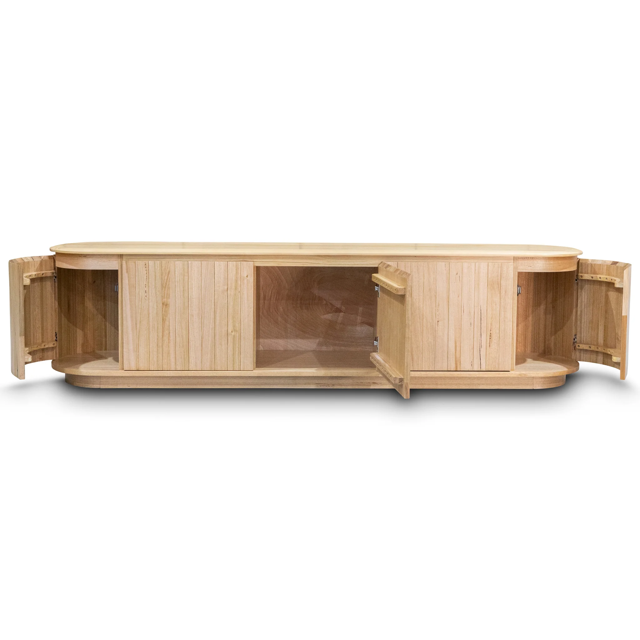 Semillon New Zealand Ash 5 Door Entertainment Unit - Natural - Image 18