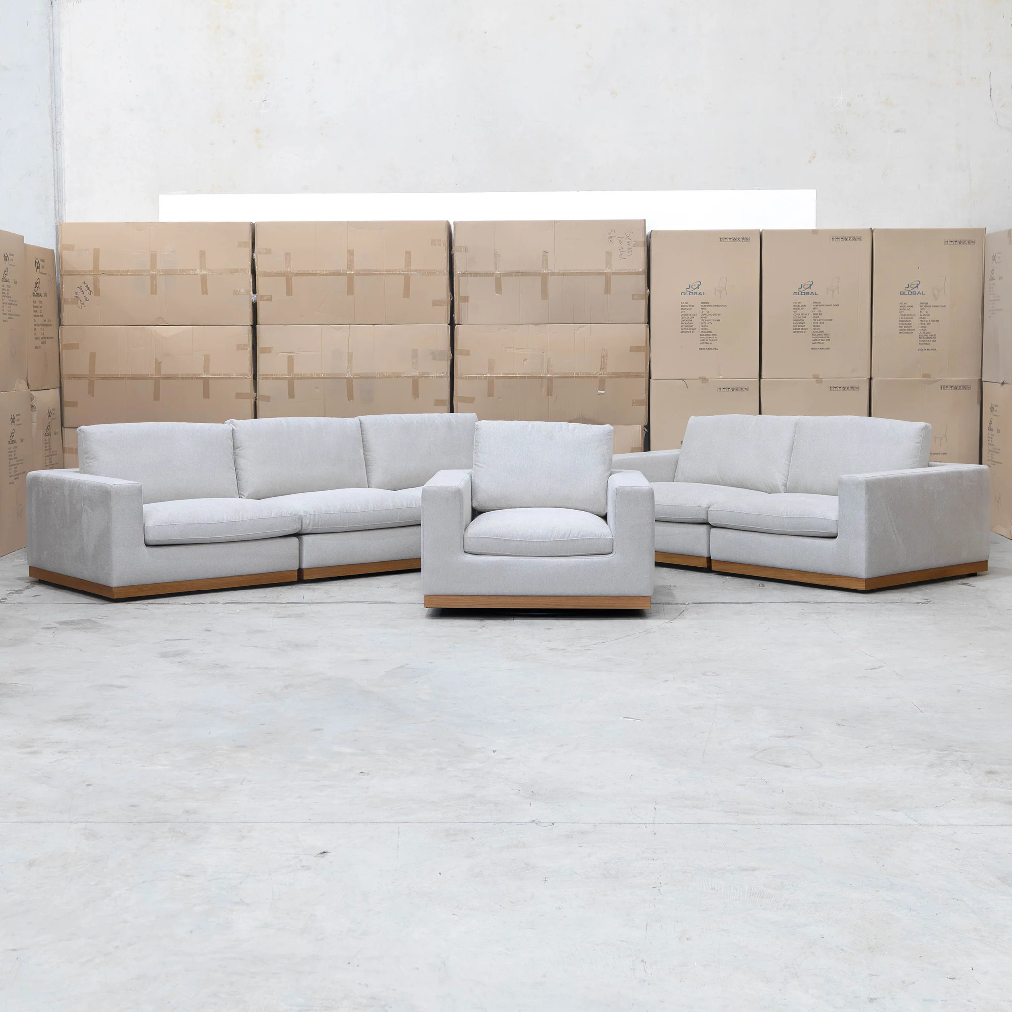 Subiaco Swivel Armchair - Oat - Image 5