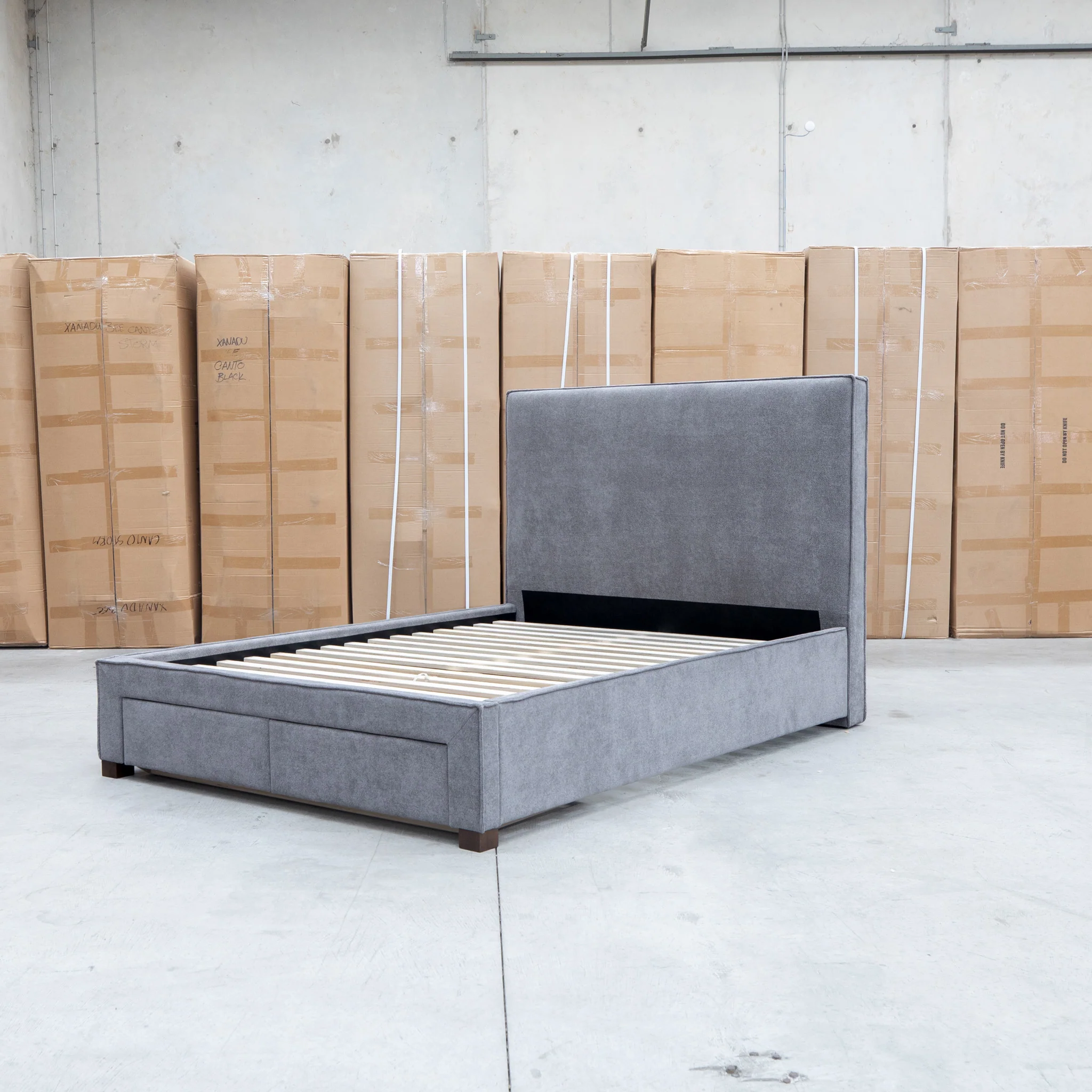 Talia Queen Fabric Storage Bed - Storm - Image 13