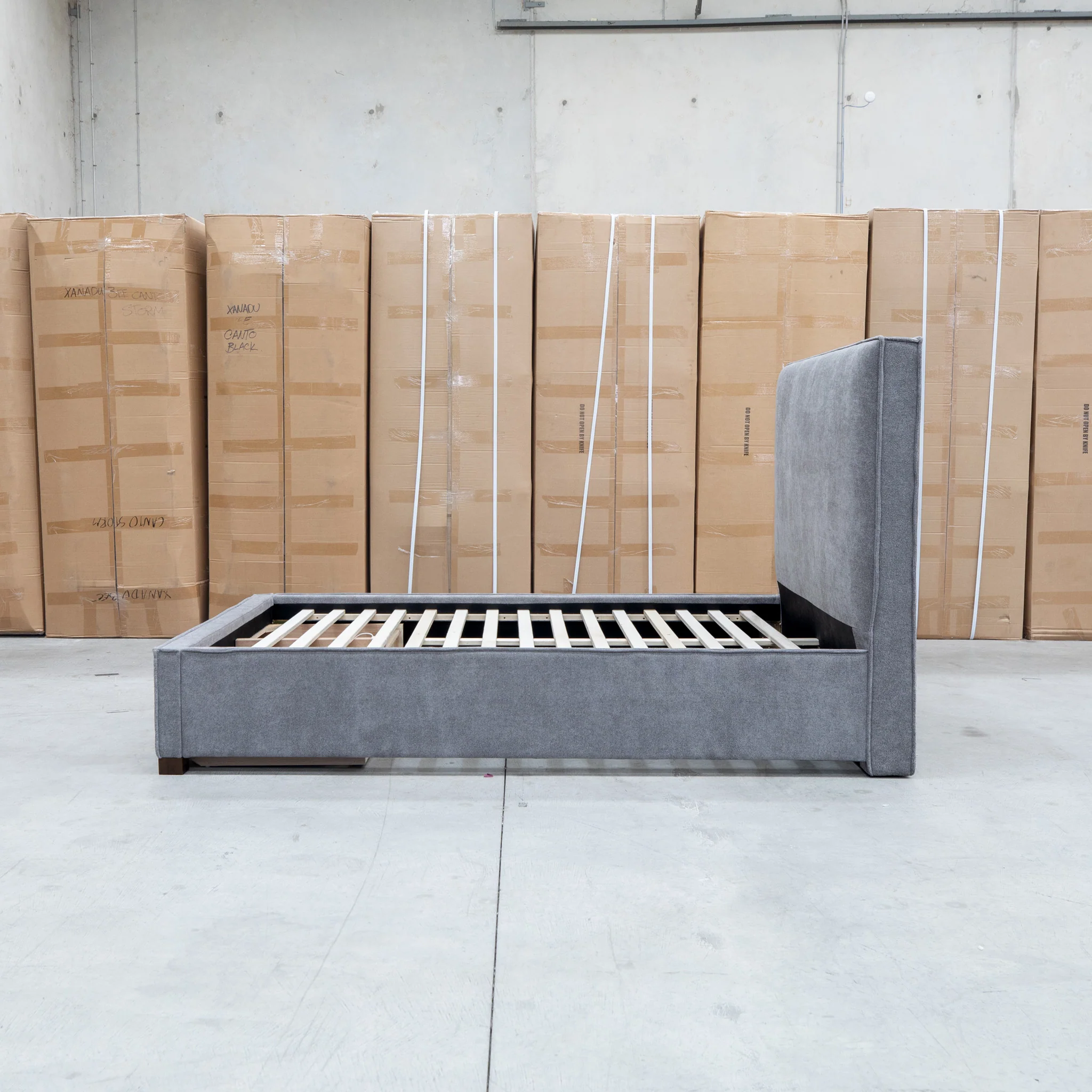 Talia Queen Fabric Storage Bed - Storm - Image 14